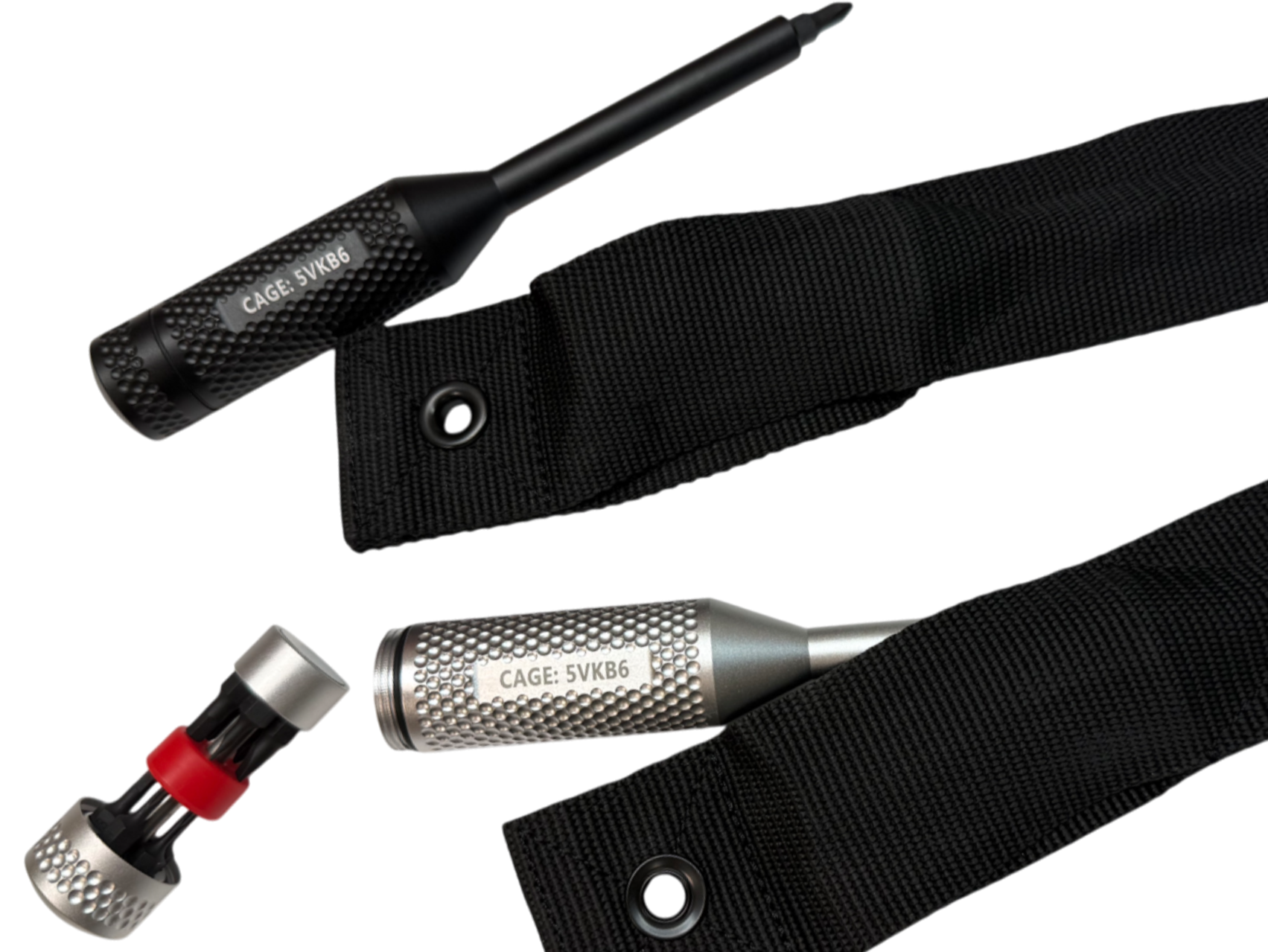 TYPE III Anodized Aviation Multi-Bit Screwdriver + Minimalist Sheath - Gen 2 ( 2 Variants )