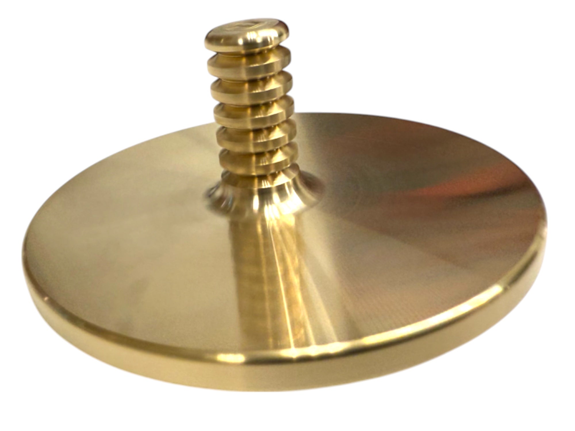 MEGA Tip Top - Tungsten / Brass - Spinning Top + Delrin Stand by Maratac®
