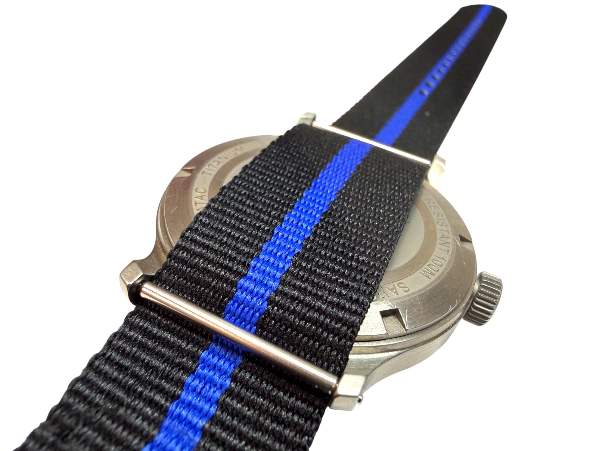 Titanium Thin Blue Line "Mil Series" Bands by Maratac® - Limited Edition