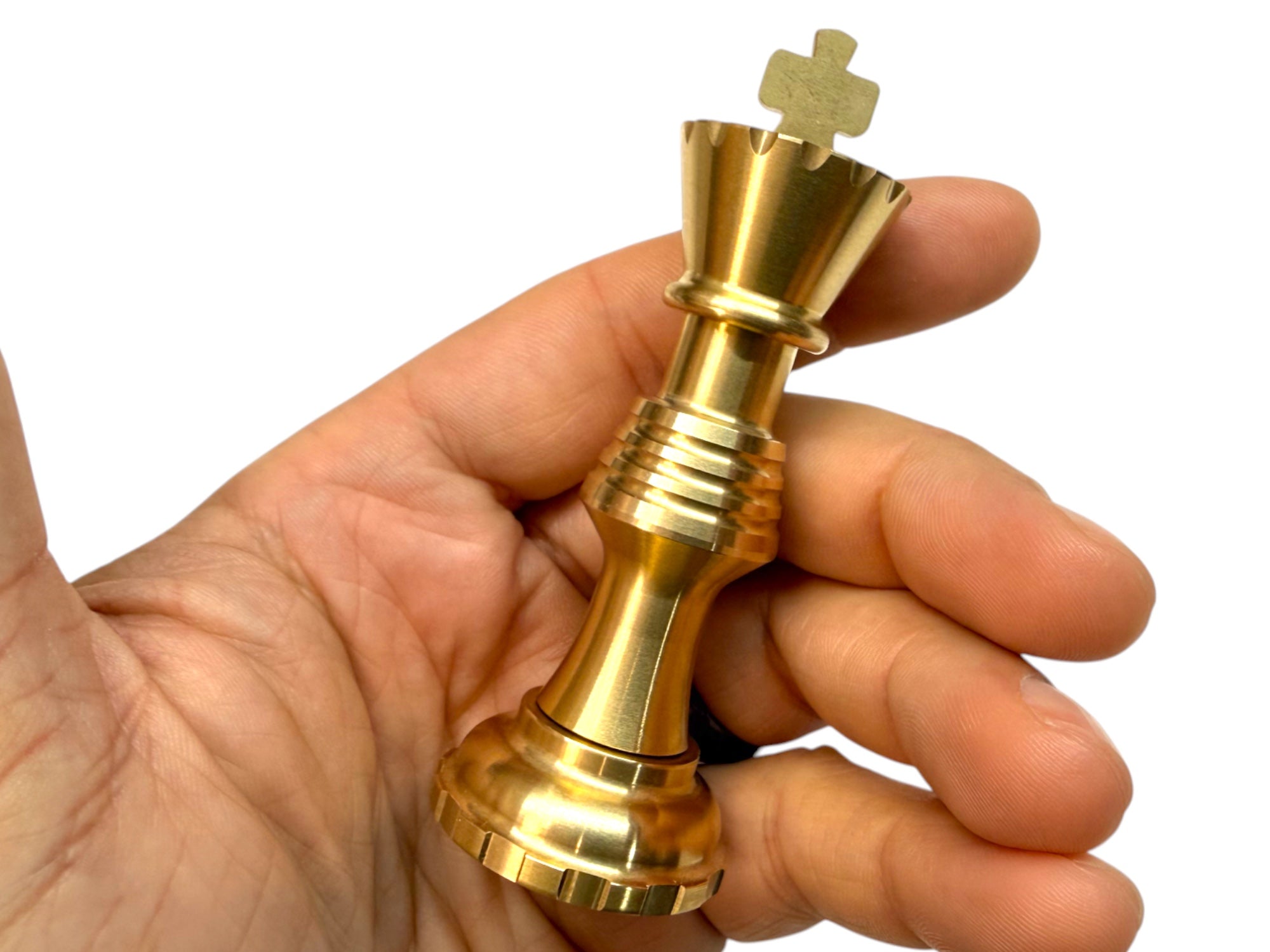 Brass King Chess Piece - Secret Capsule