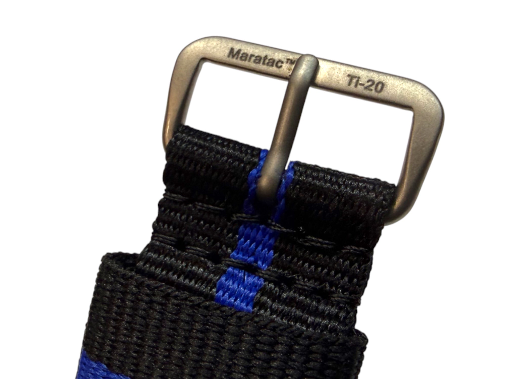 Titanium Thin Blue Line "Mil Series" Bands by Maratac® - Limited Edition