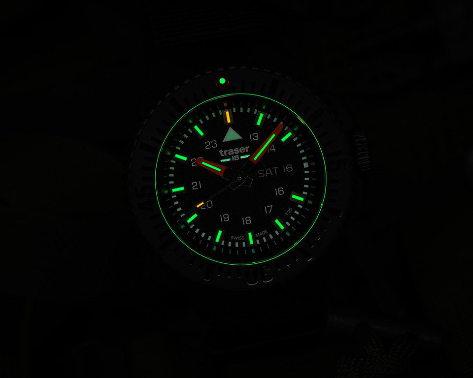 Tritium H3 Swiss P69 PVD Black Sapphire  - 48mm Dive Watch by MB-Microtec
