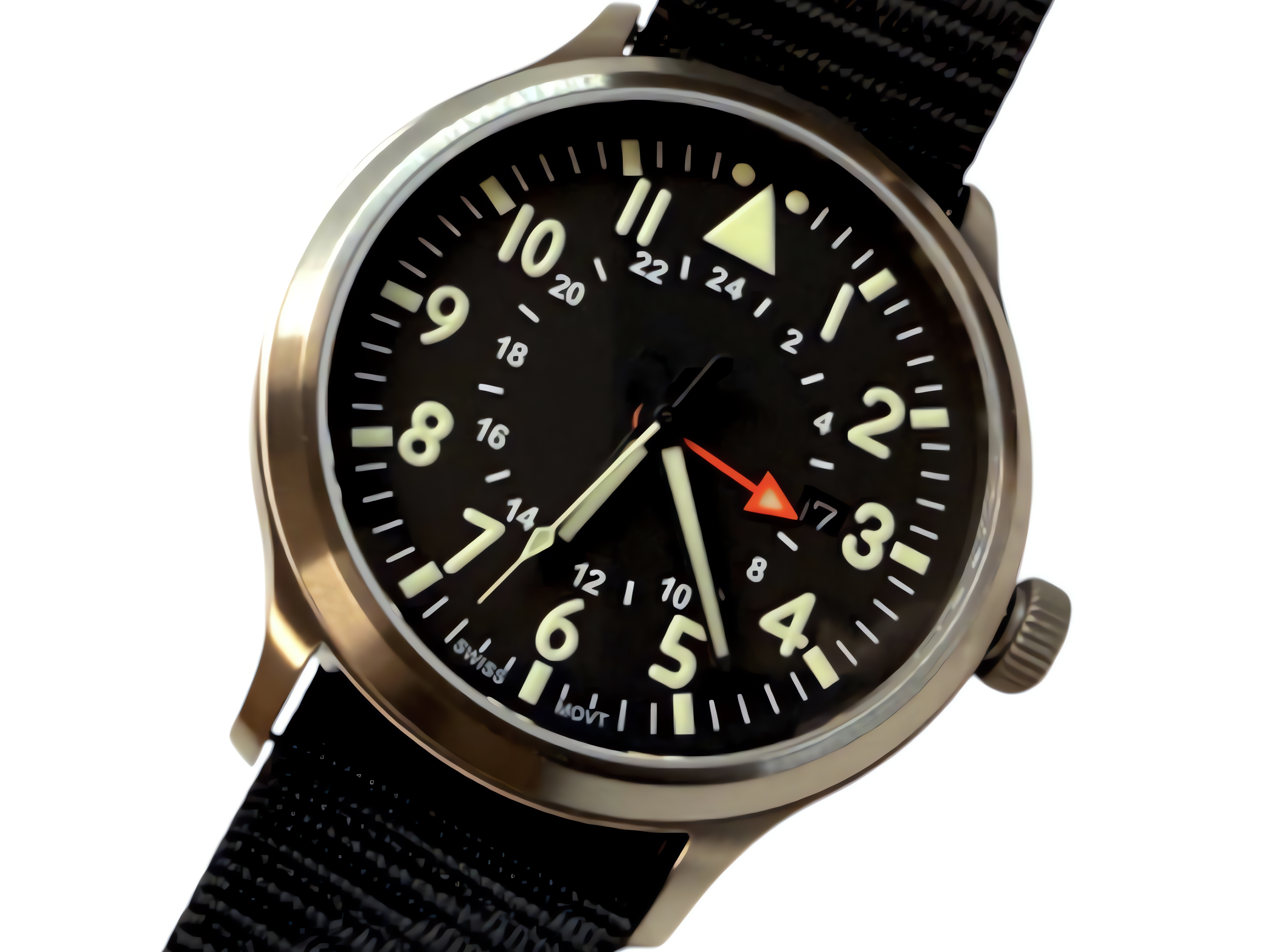 44mm Large Titanium GMT Watch by Maratac® + Date Window - Gen 2