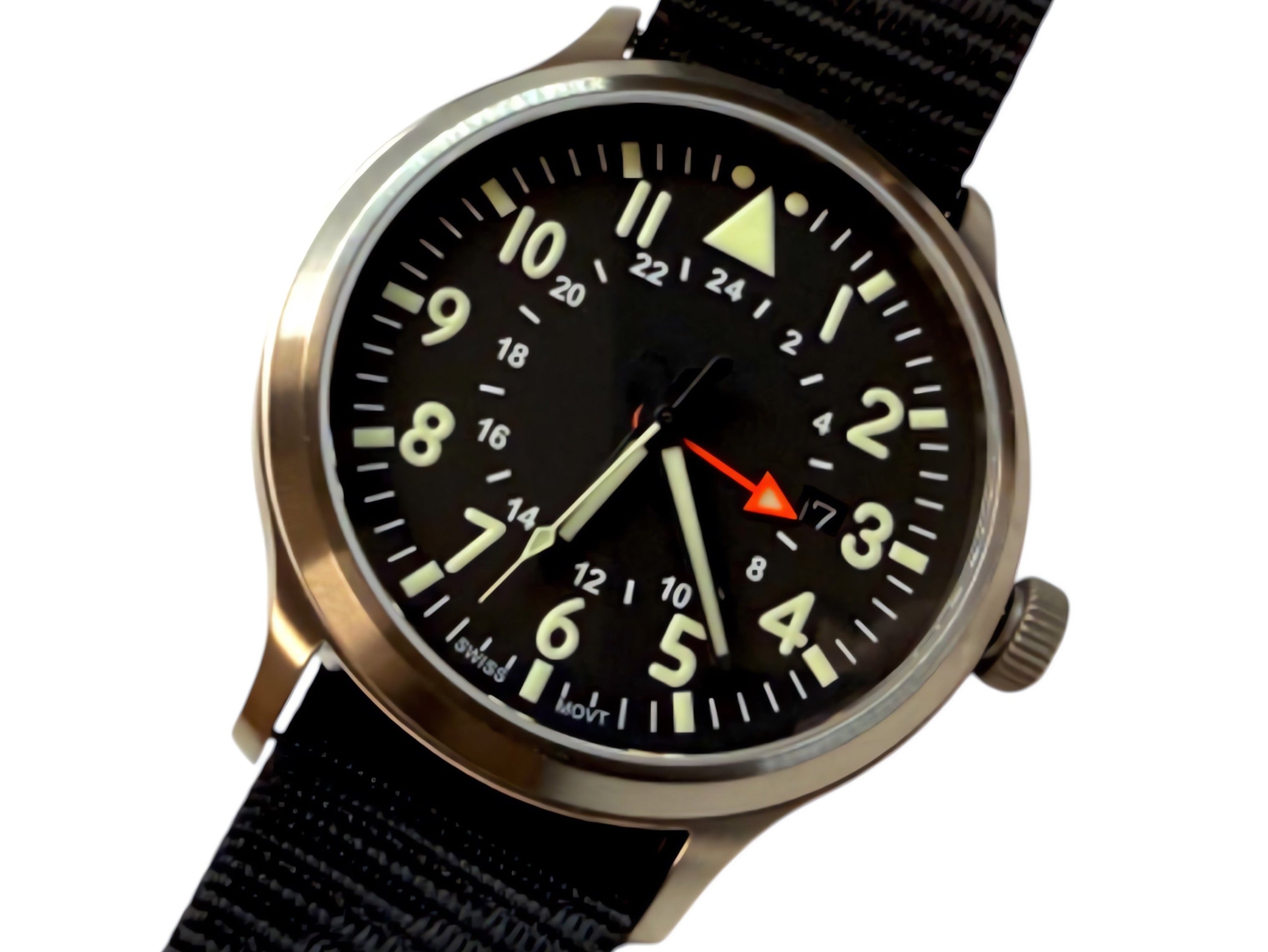 44mm Large Titanium GMT Watch by Maratac® + Date Window - Gen 2