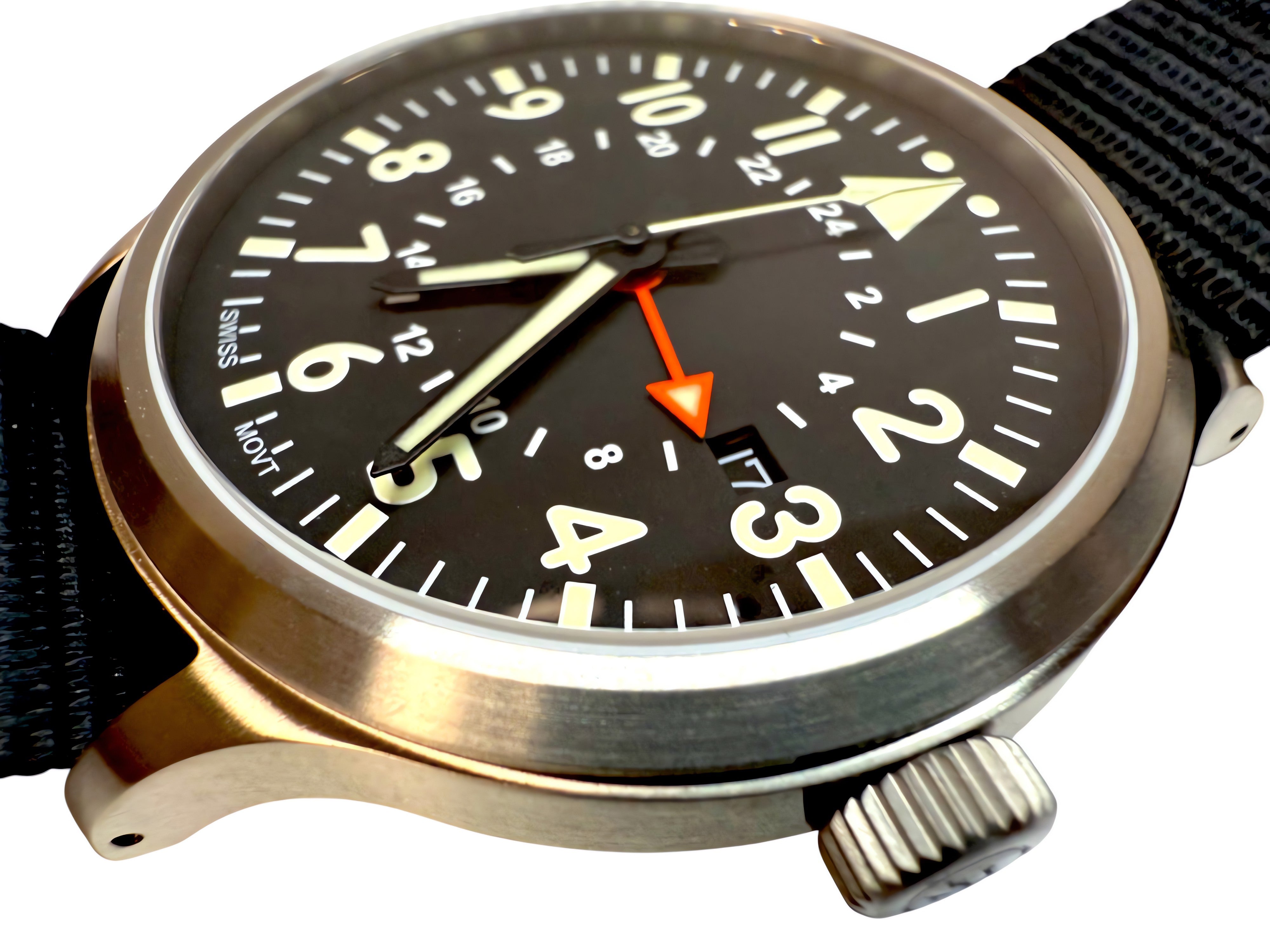 44mm Large Titanium GMT Watch by Maratac® + Date Window - Gen 2