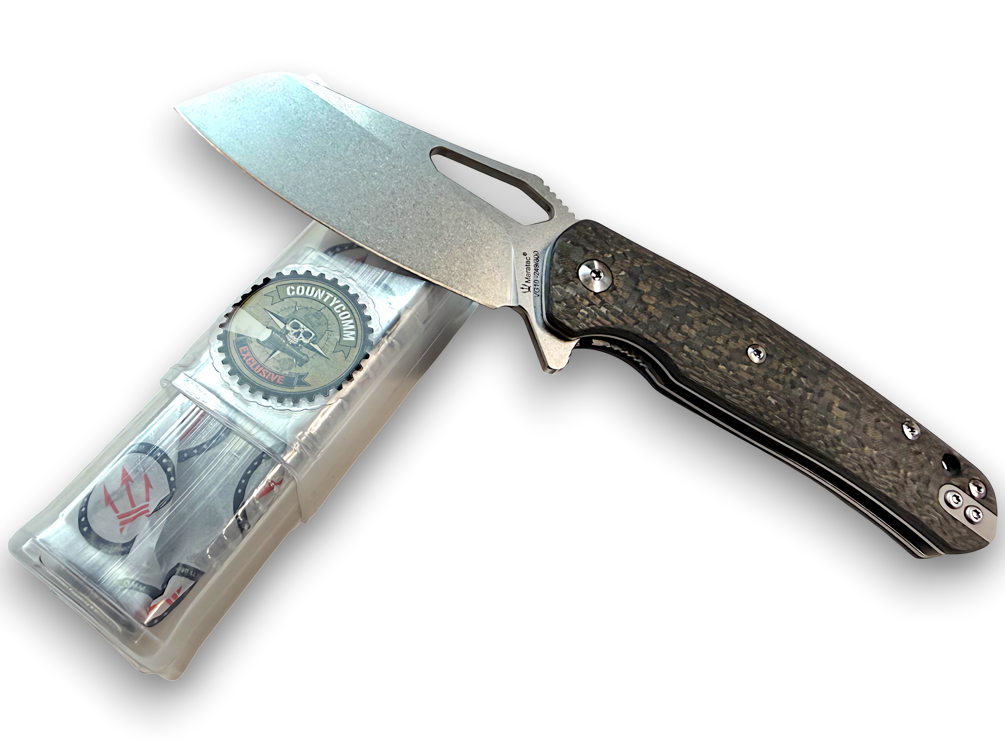 Carbon Arc Flipper - 3" VG10 - Maratac® Knife - Coming Soon!
