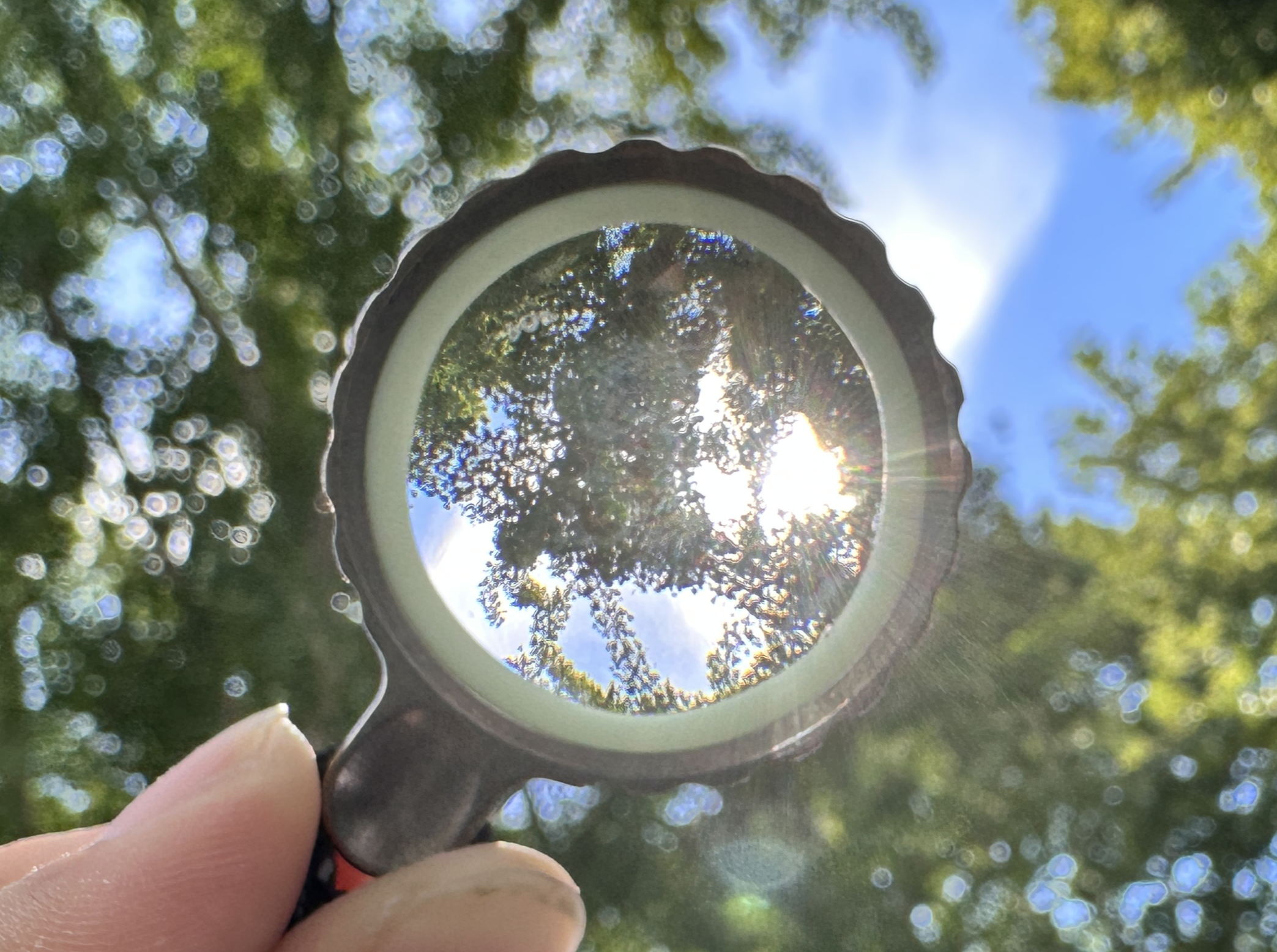 Polycarbonate Titan Zoom - Sapphire Pocket Magnifier by Maratac®
