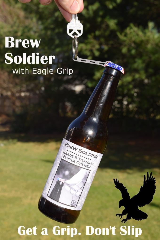 Brew Soldier Bottle Opener + Key Ring ( Proudly U.S.A. Made! ) - CountyComm
