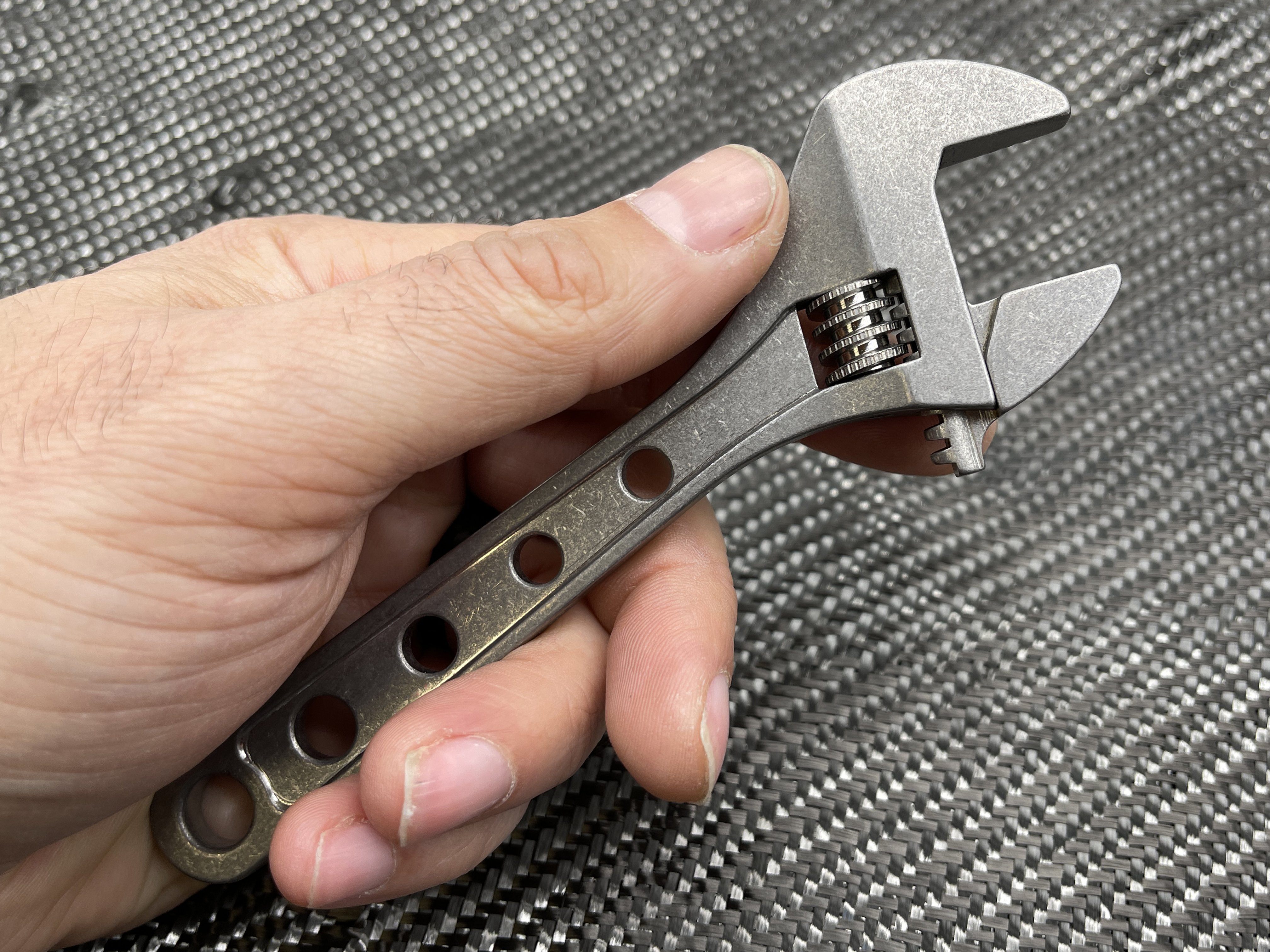 Adjustable Wrench - Titanium 6 Inch ( NSN Pending ) - CountyComm