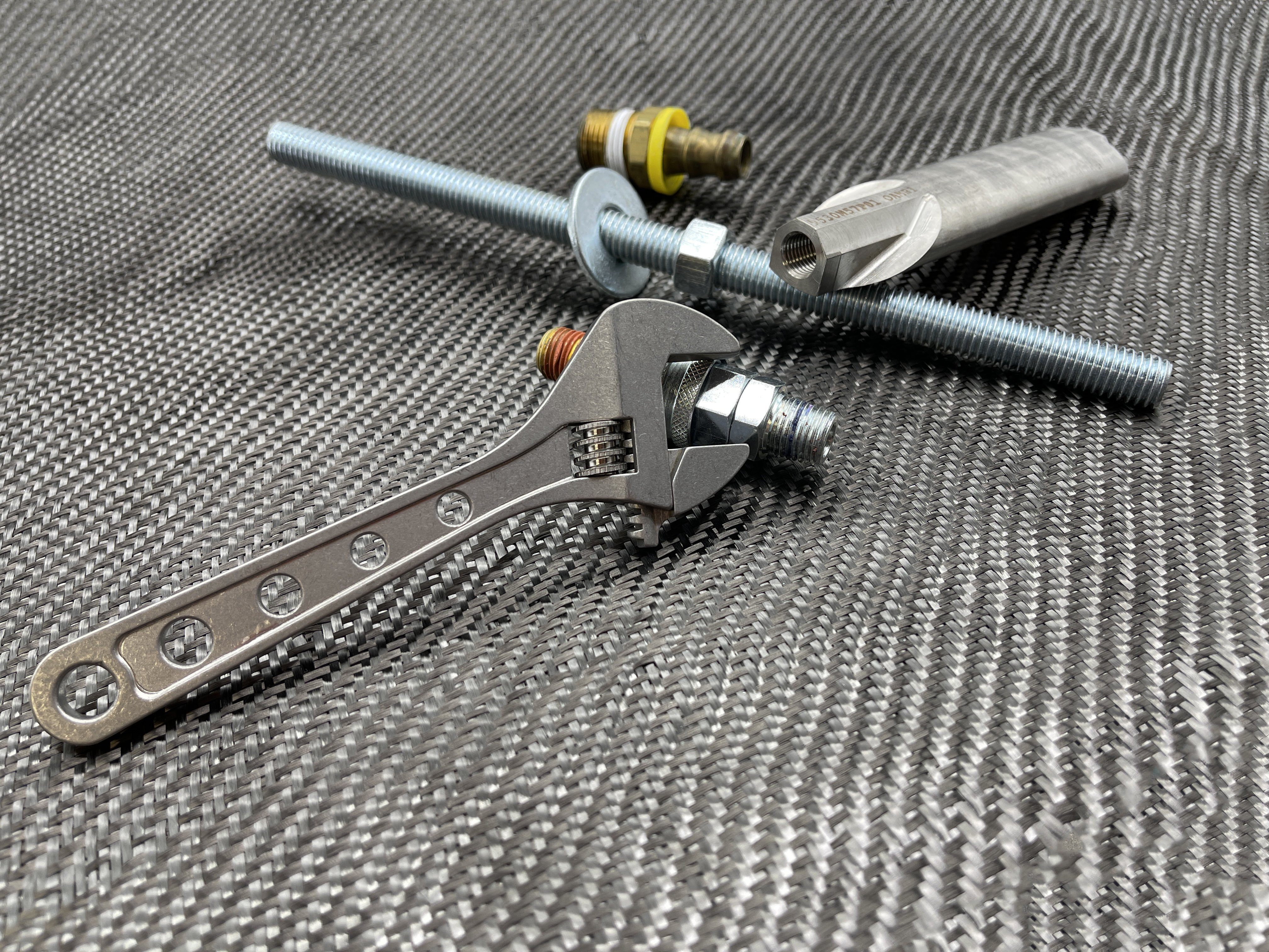 Adjustable Wrench - Titanium 6 Inch ( NSN Pending ) - CountyComm