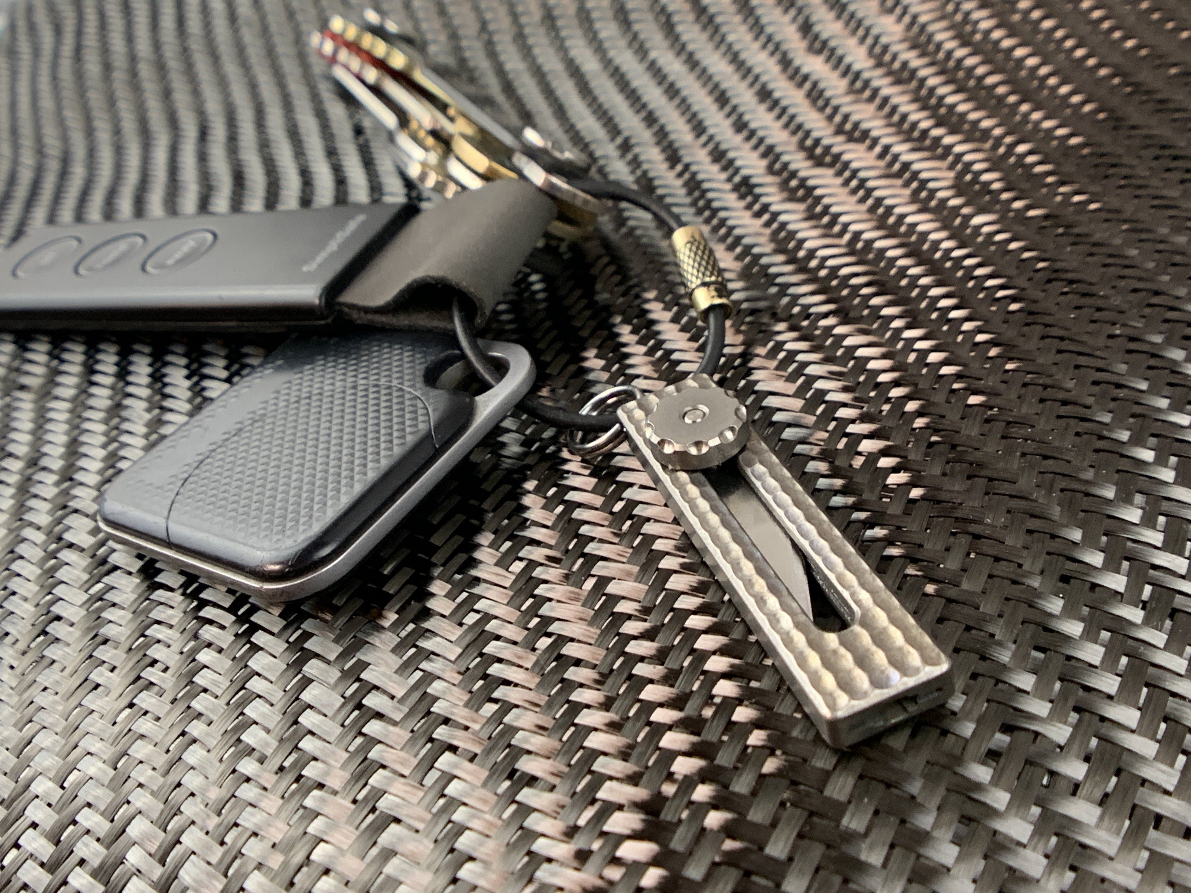 Slide Lock Titanium Craft Knife + Spare Blades + Blade Cap Rev ( 2.0 ) - CountyComm