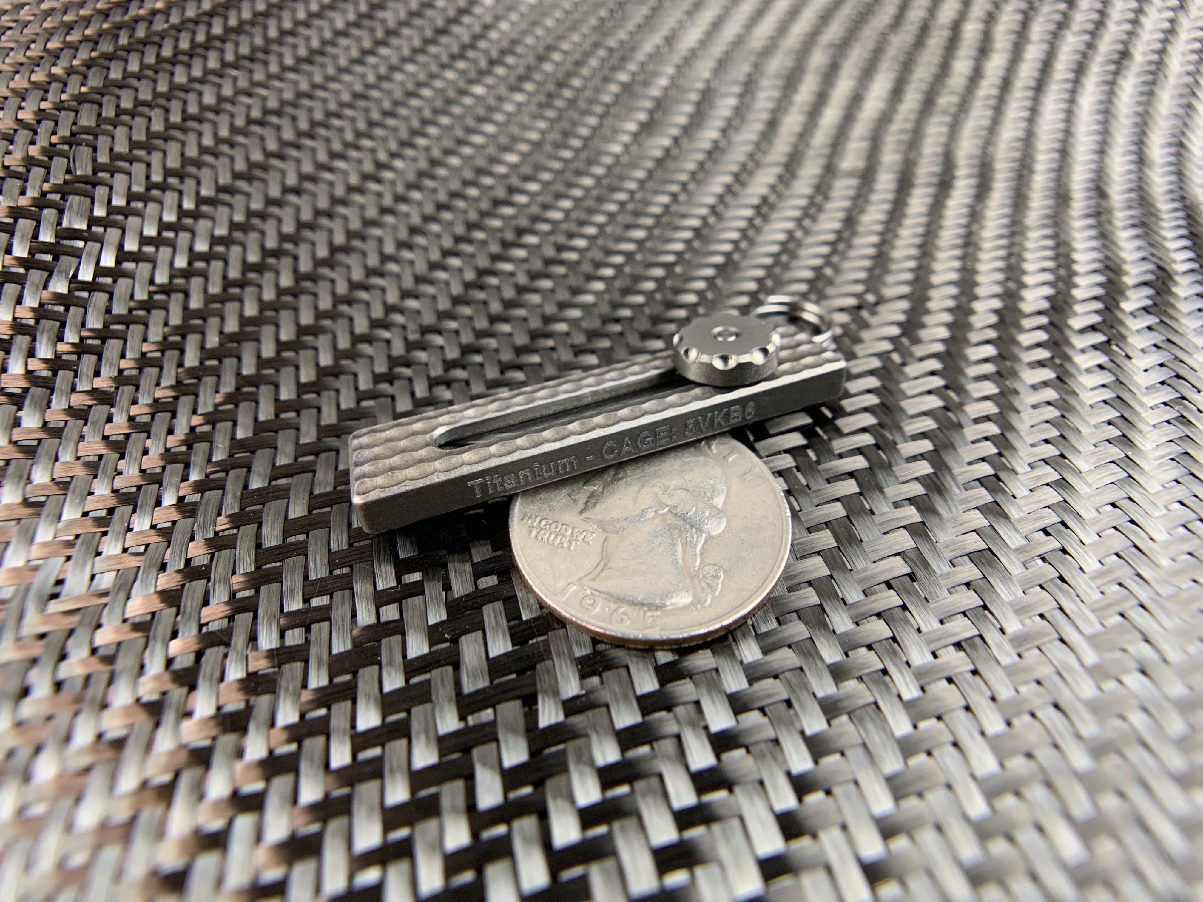 Slide Lock Titanium Craft Knife + Spare Blades + Blade Cap Rev ( 2.0 ) - CountyComm
