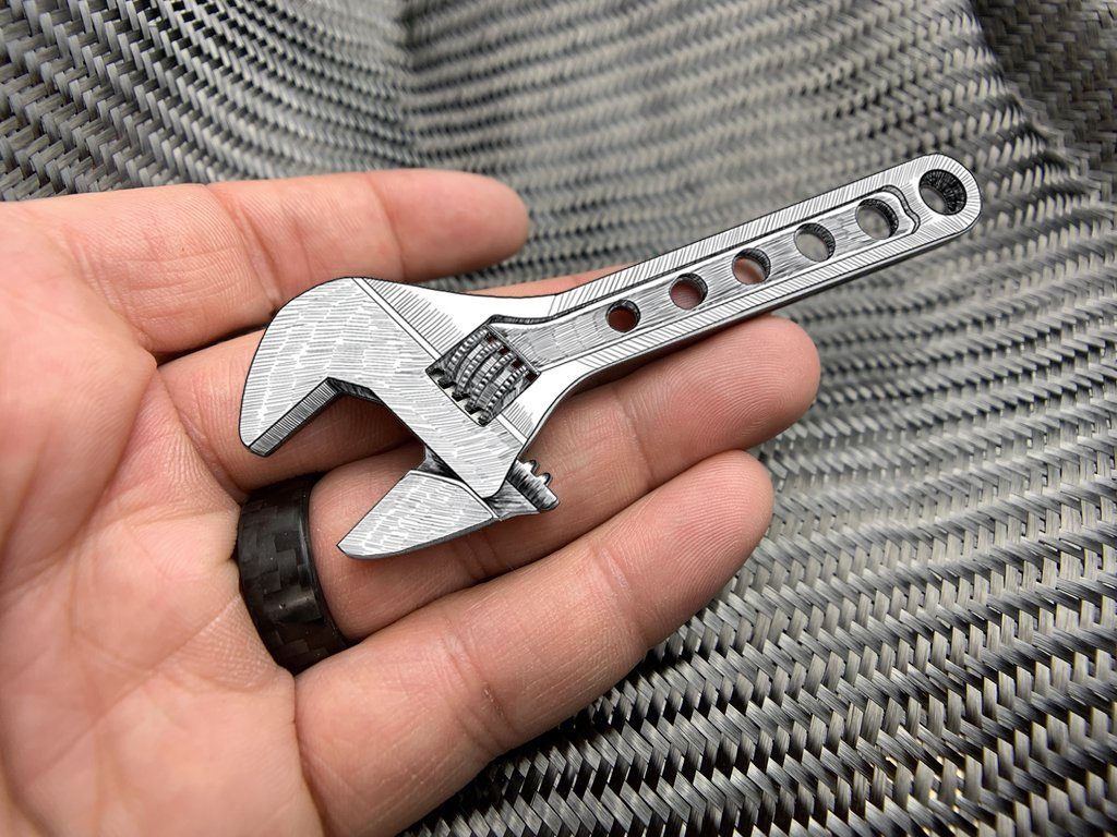 Adjustable Wrench - Titanium 4 Inch ( NSN Pending ) - CountyComm