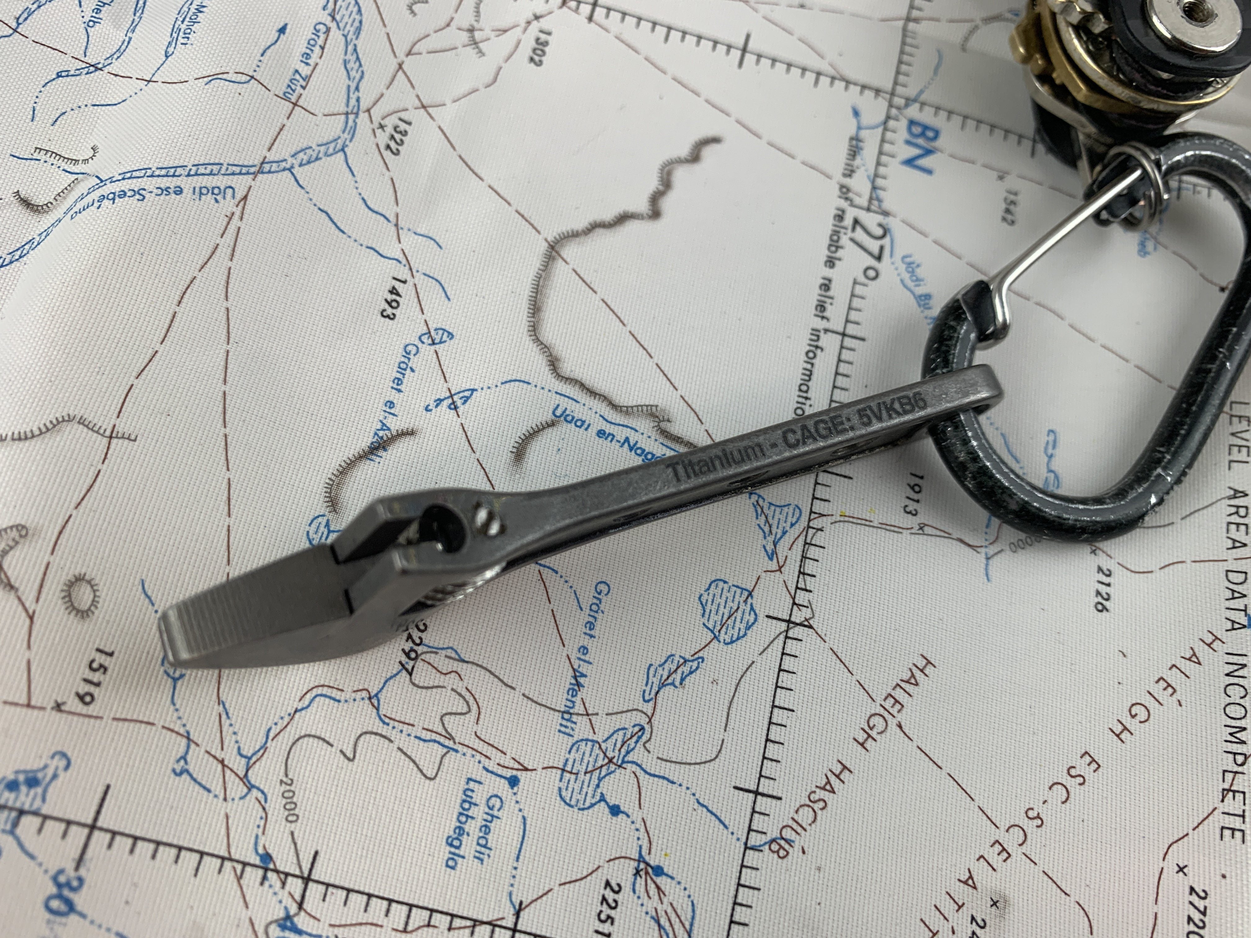 Small Adjustable Wrench - Titanium 3 Inch ( NSN Pending ) - CountyComm