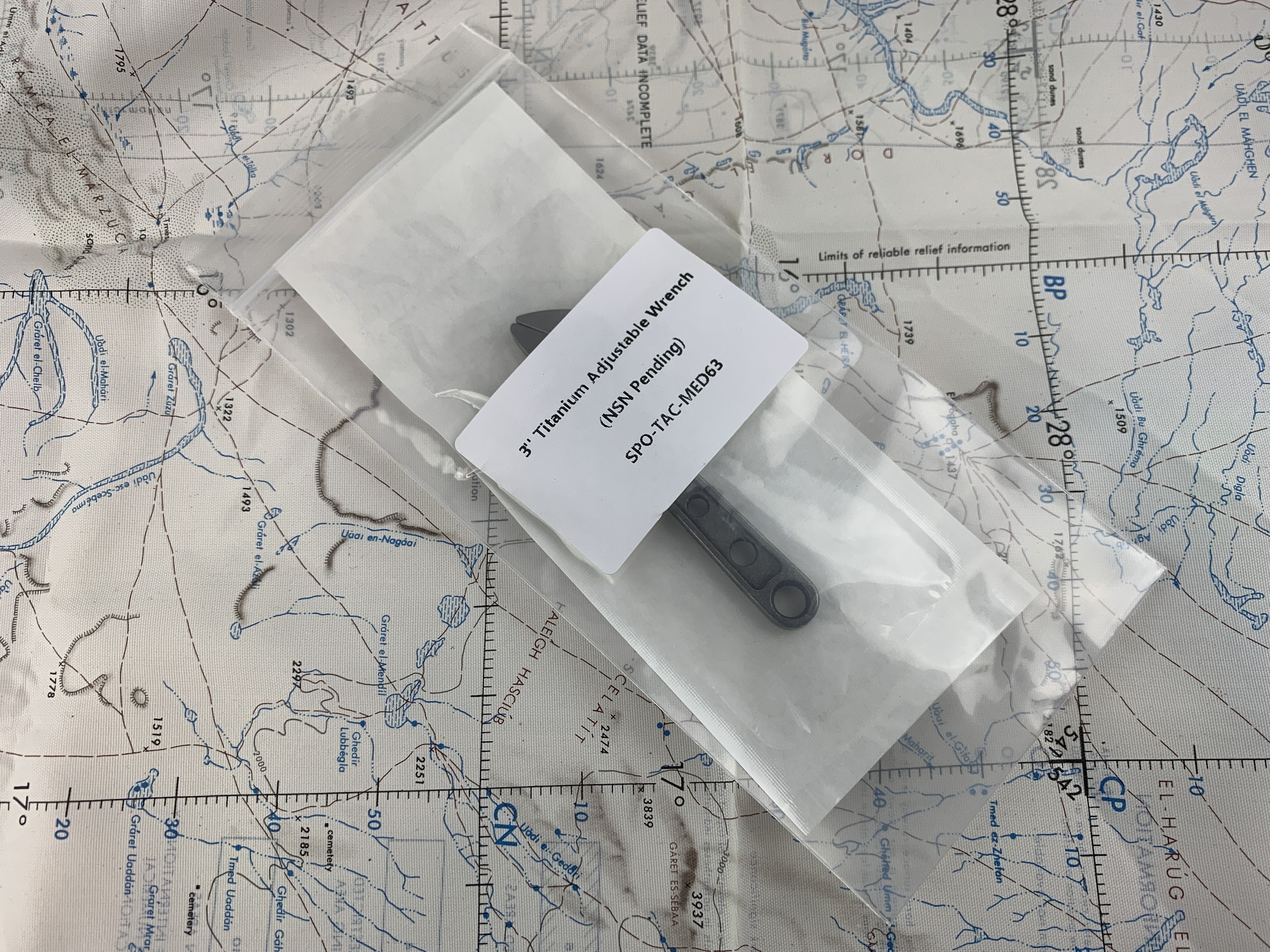 Small Adjustable Wrench - Titanium 3 Inch ( NSN Pending ) - CountyComm