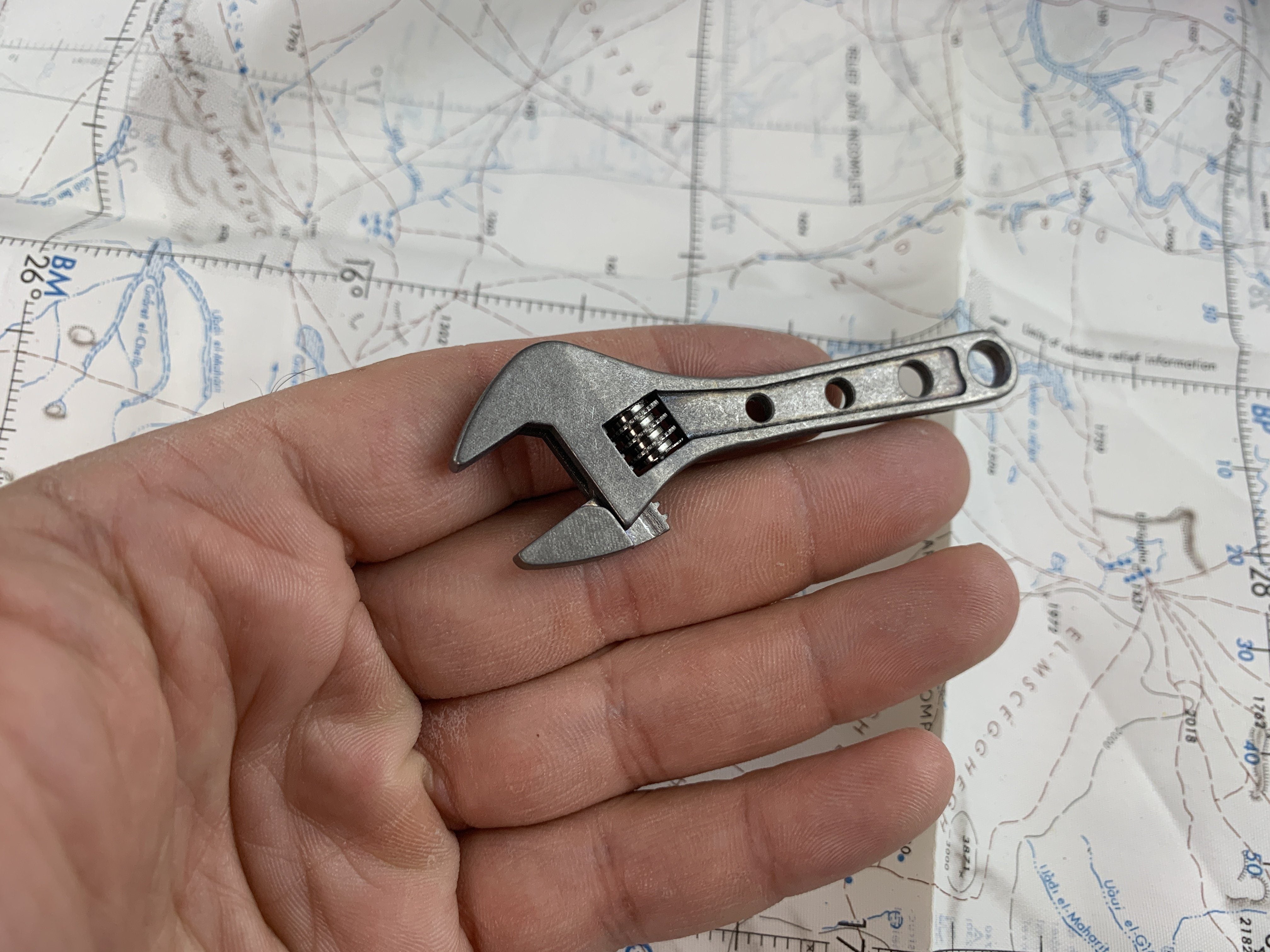 Small Adjustable Wrench - Titanium 3 Inch ( NSN Pending ) - CountyComm