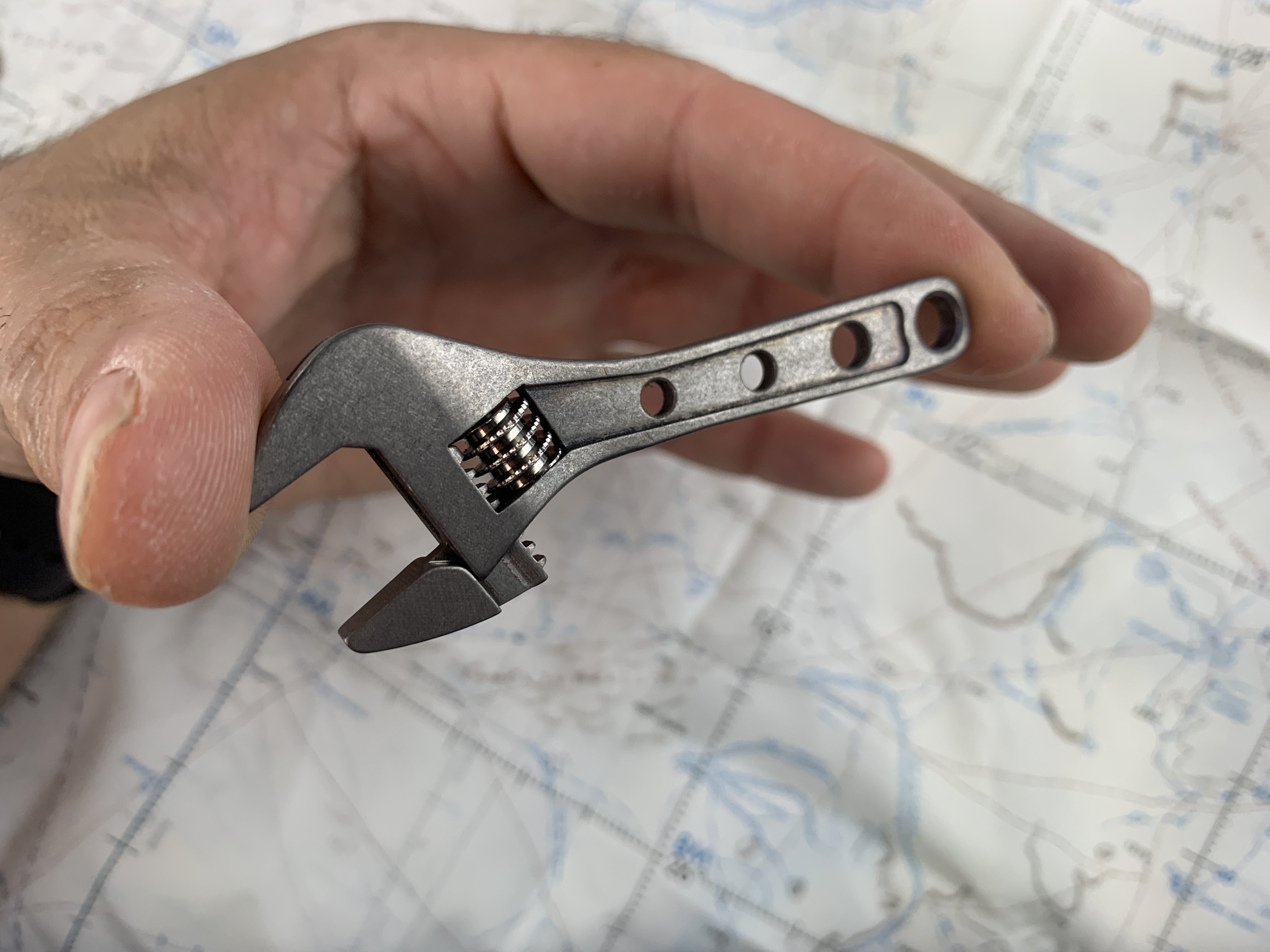Small Adjustable Wrench - Titanium 3 Inch ( NSN Pending ) - CountyComm