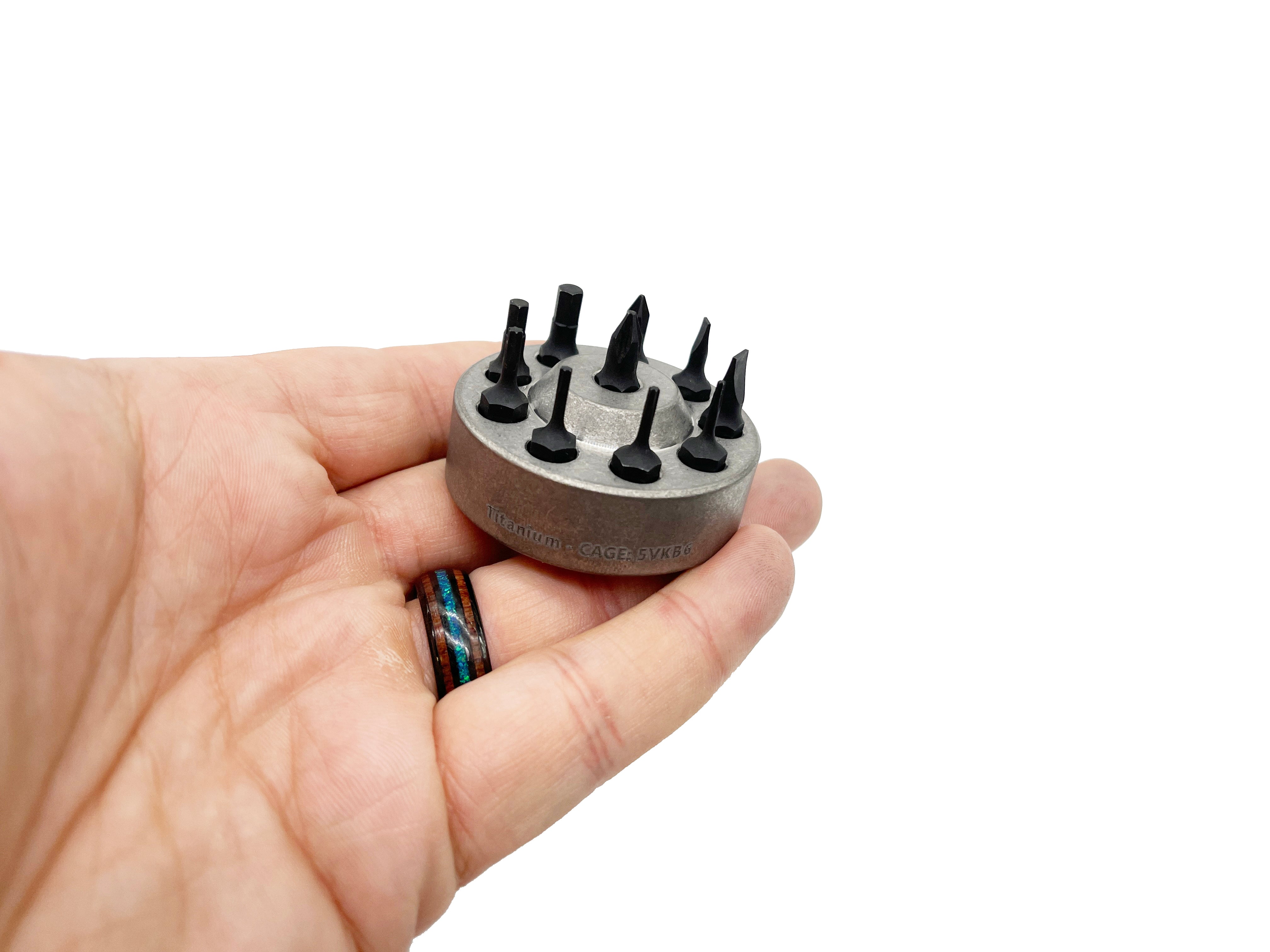 Universal Titanium Desk Stand for 1/4" Screwdriver Sets! - Gen 2