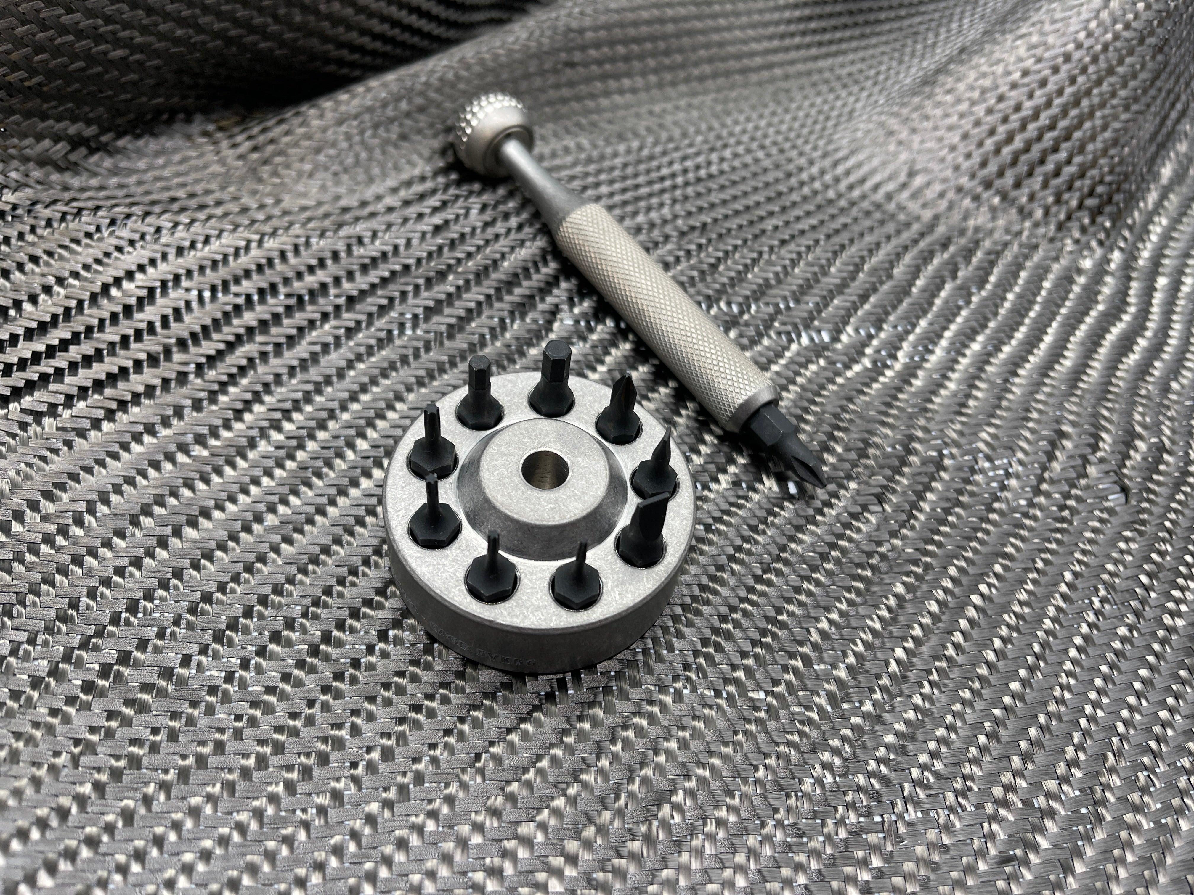 Universal Titanium Desk Stand for 1/4" Screwdriver Sets! - Gen 2