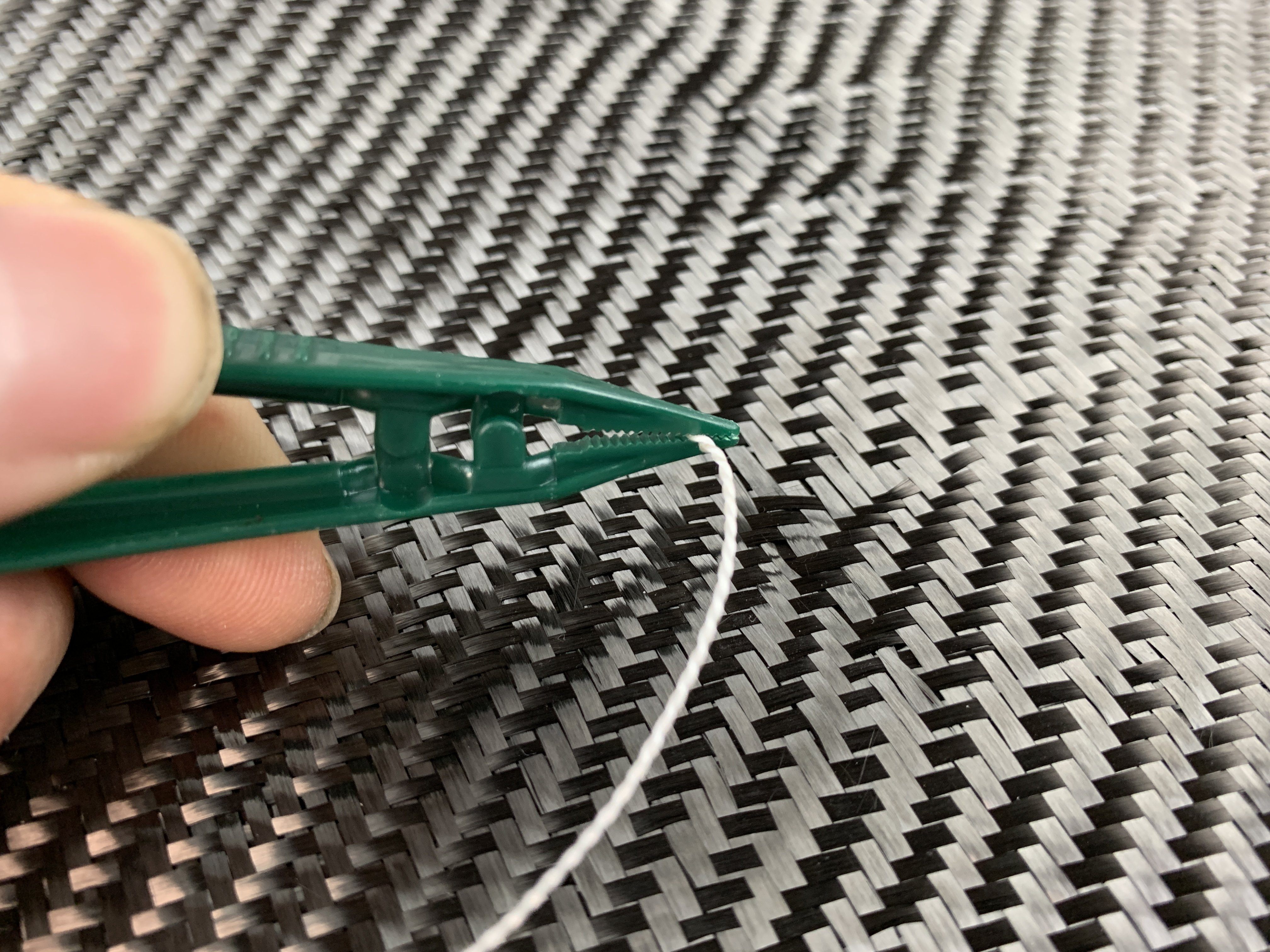 Composite Resin Disposable Tweezer OD Green - CountyComm