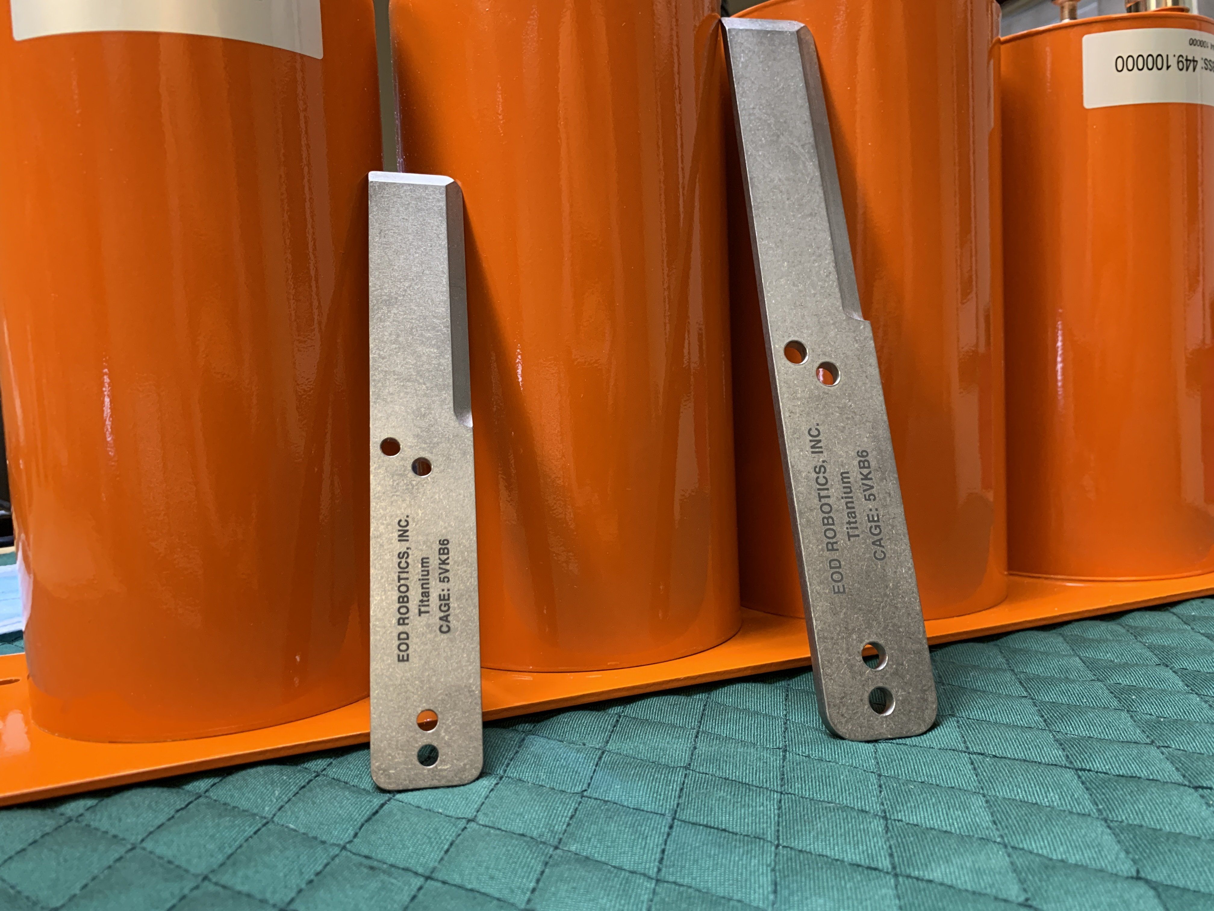 Tumbled Titanium EOD Robotics Breacher Bar ( 2 Sizes ) - CountyComm