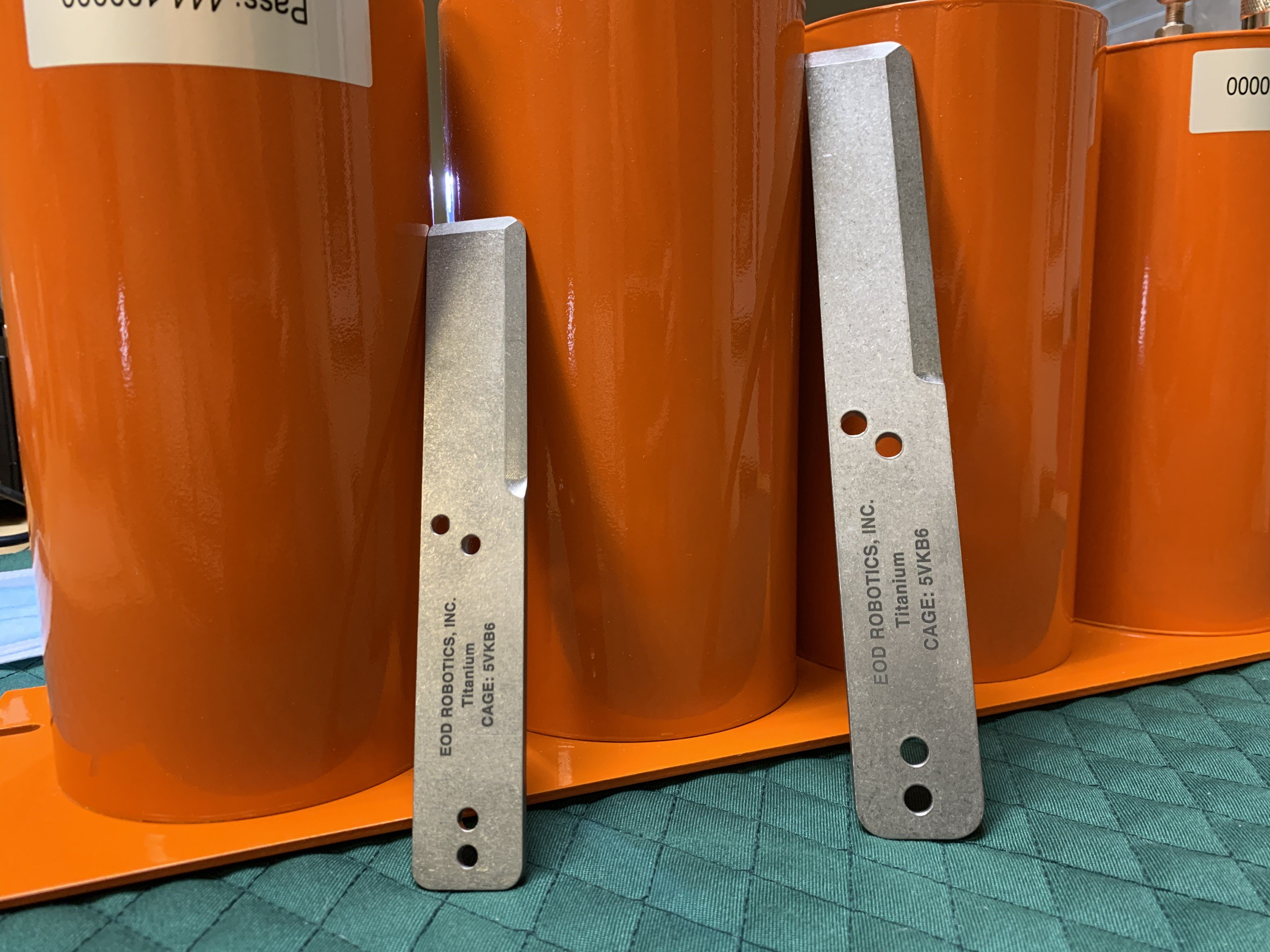 Tumbled Titanium EOD Robotics Breacher Bar ( 2 Sizes ) - CountyComm