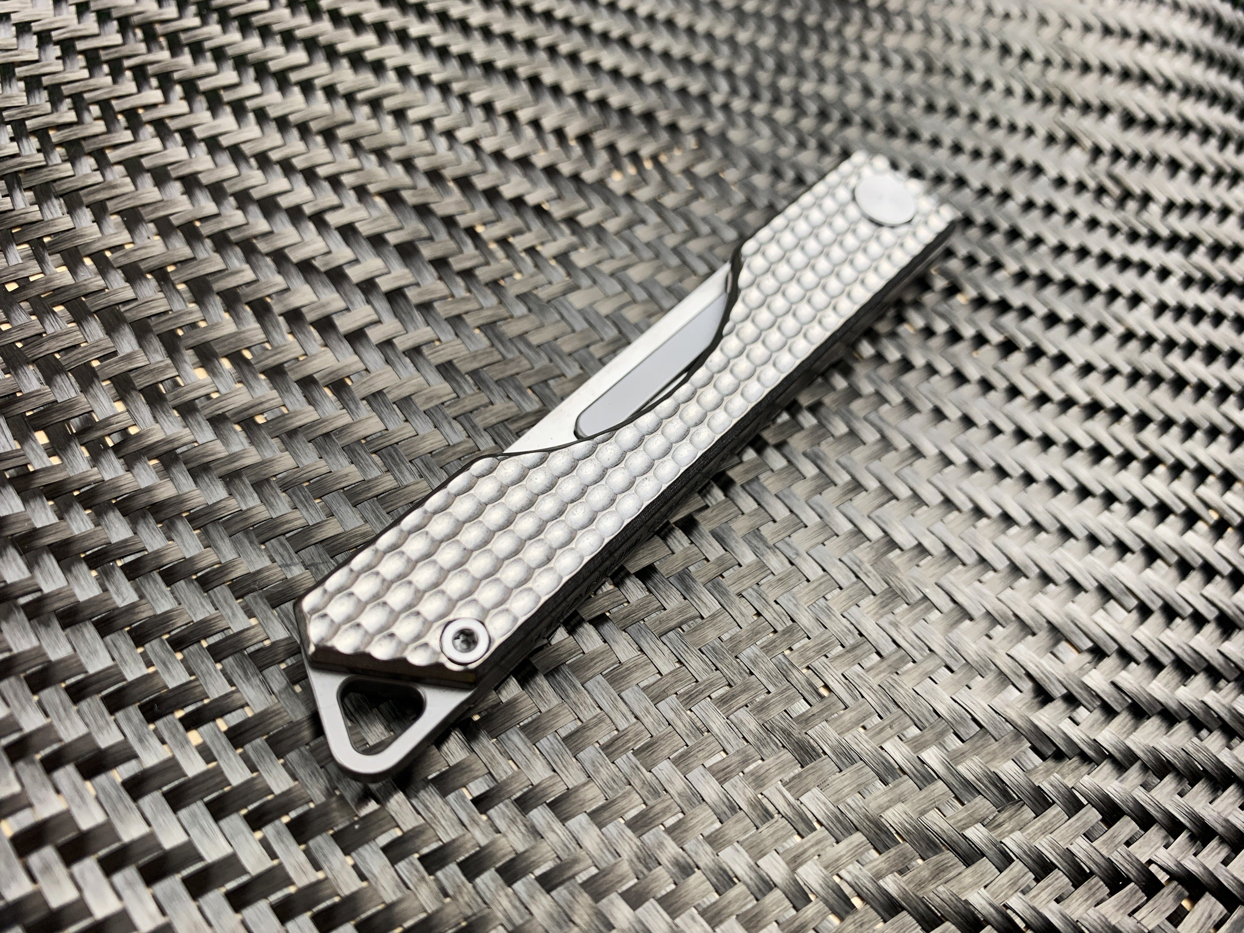 Folding Titanium Craft Scalpel Knife + Case + Spare Blades! - CountyComm