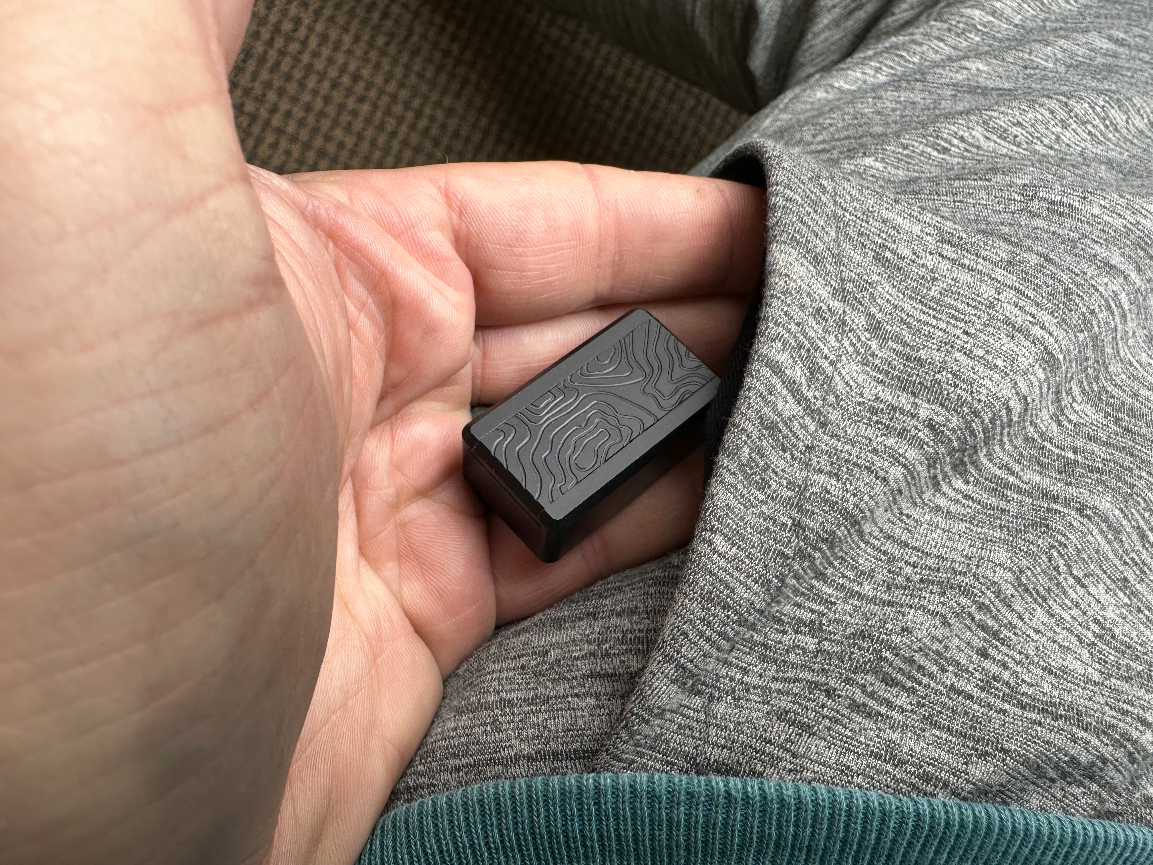 Tiny Delrin Pocket Box - ( Gen 3 ) Topo + Glow Shell