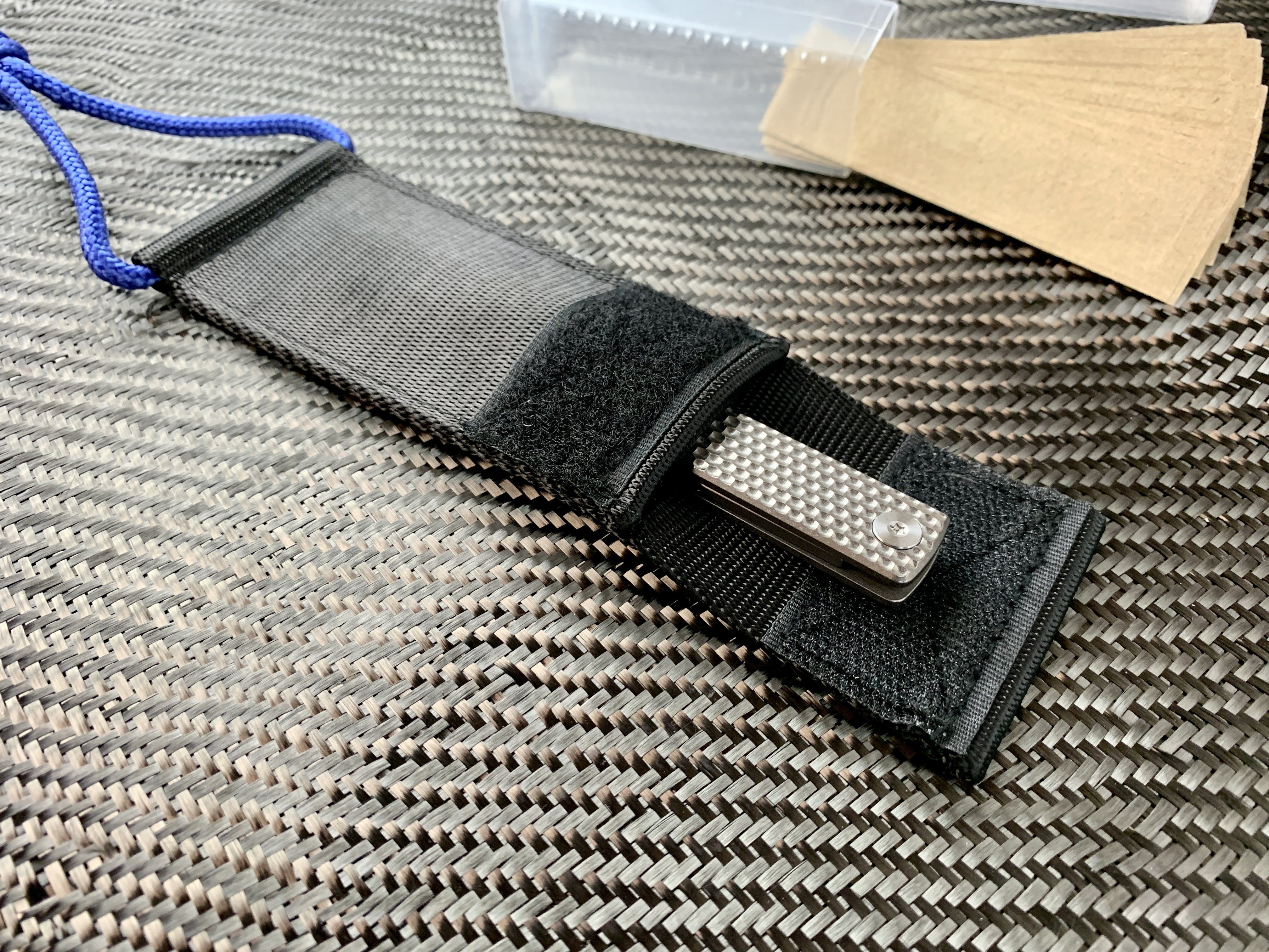 Oversized - Folding Titanium Craft Scalpel Knife + Case + Spare Blades! - CountyComm