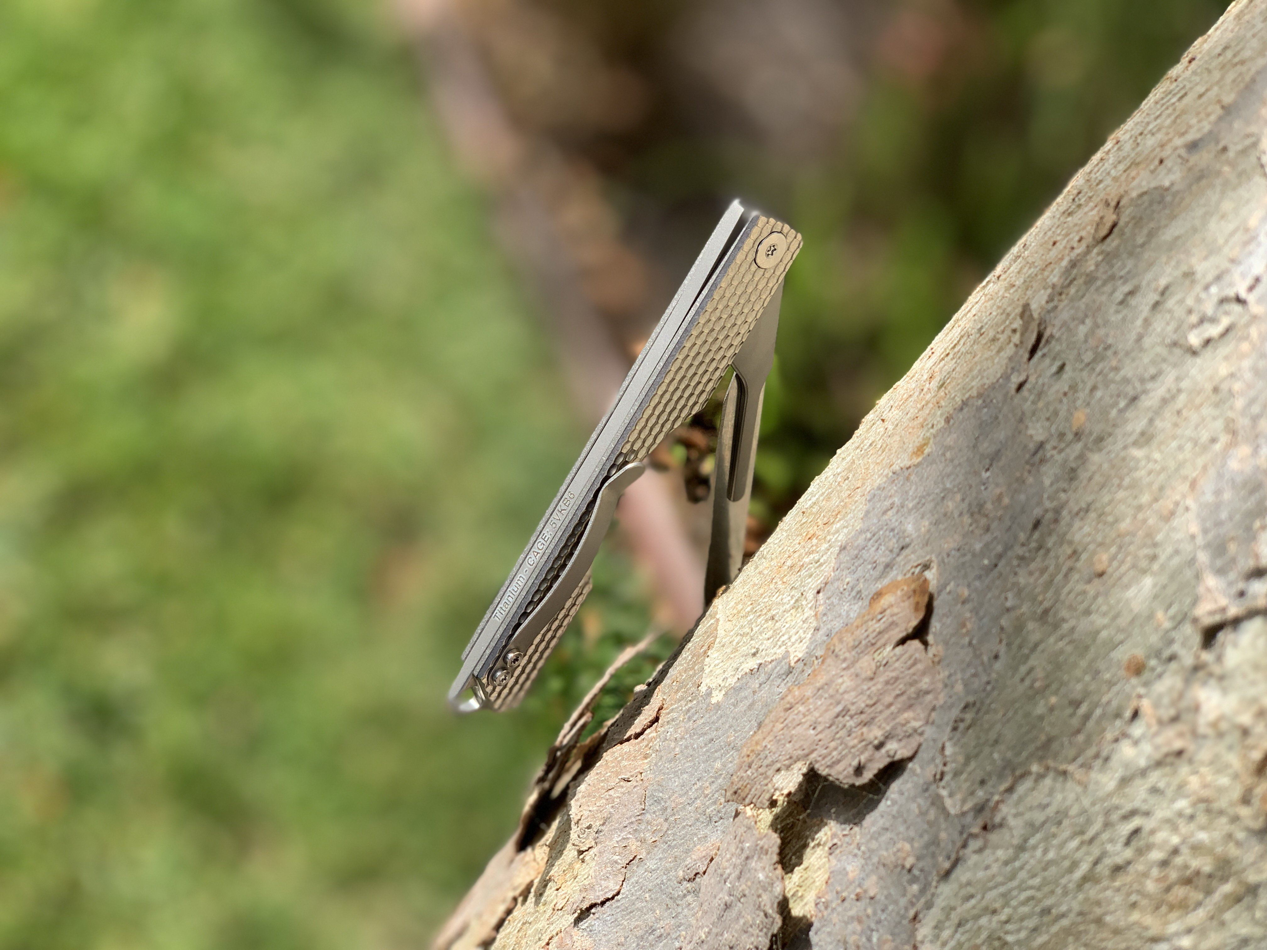 Oversized - Folding Titanium Craft Scalpel Knife + Case + Spare Blades! - CountyComm