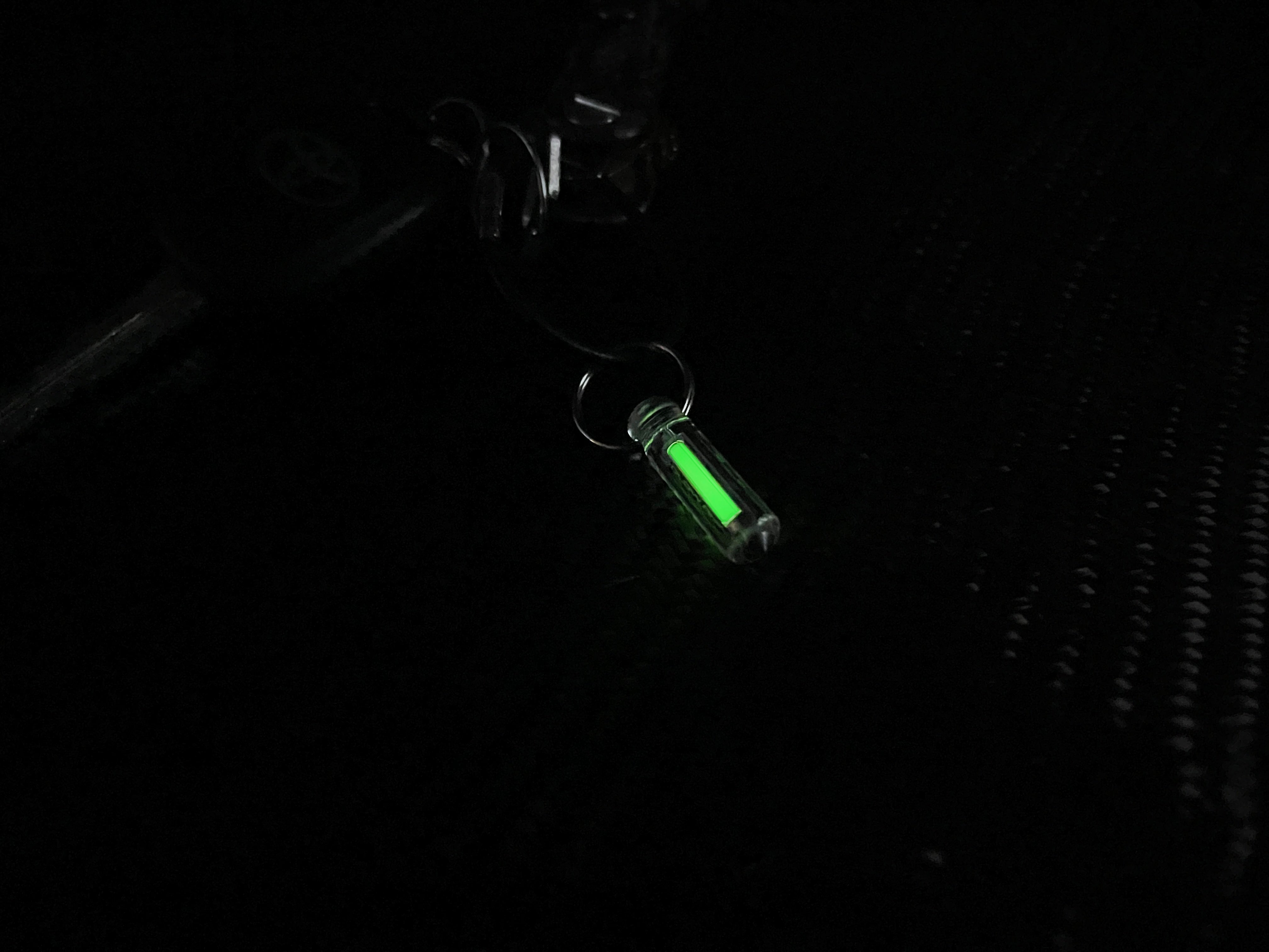 Tritium Ember Glow Fob With Glass Breaker - Official NRC License Approved NO: NR-0210-D-101-E