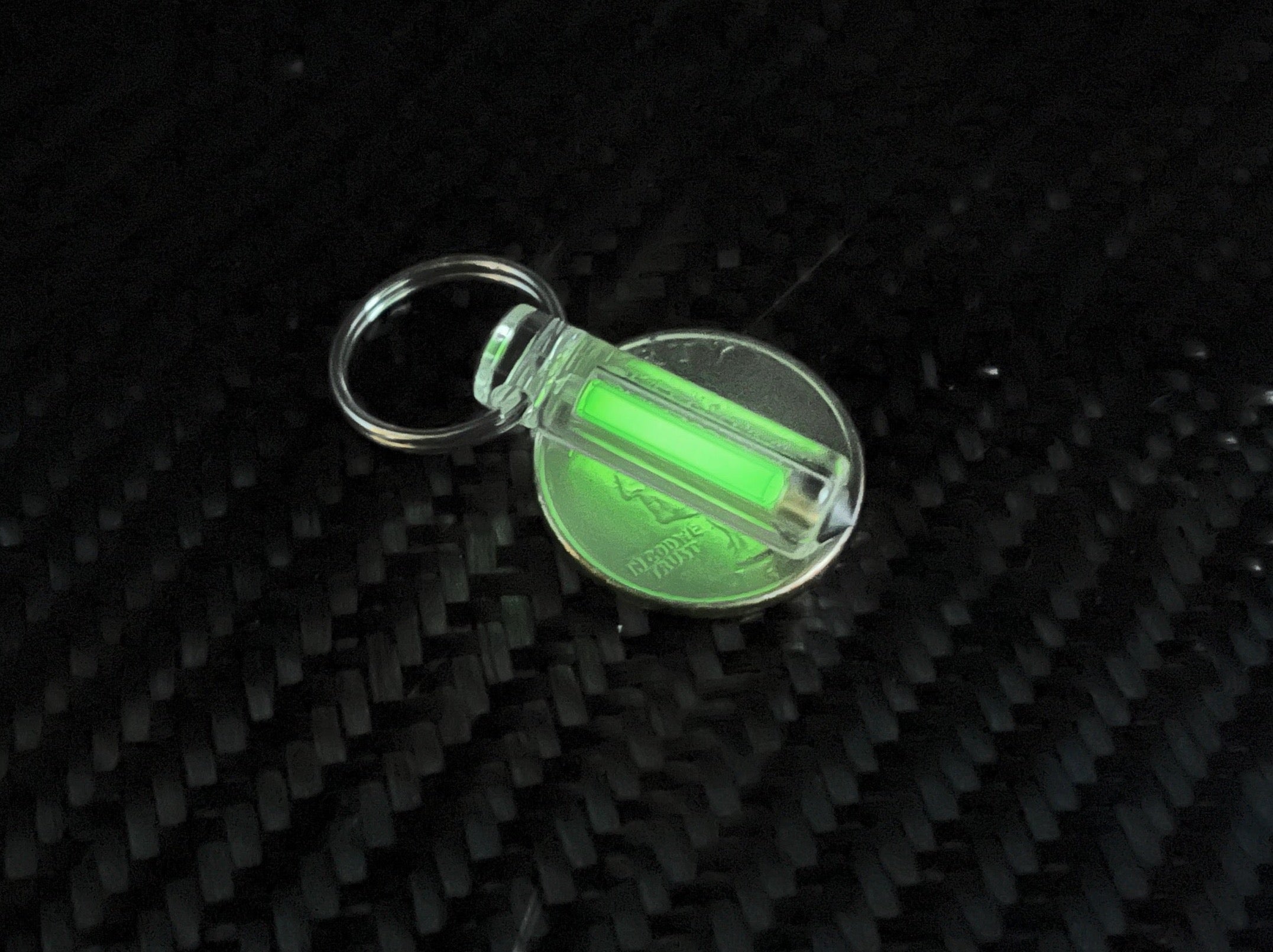 Tritium Ember Glow Fob With Glass Breaker - Official NRC License Approved NO: NR-0210-D-101-E