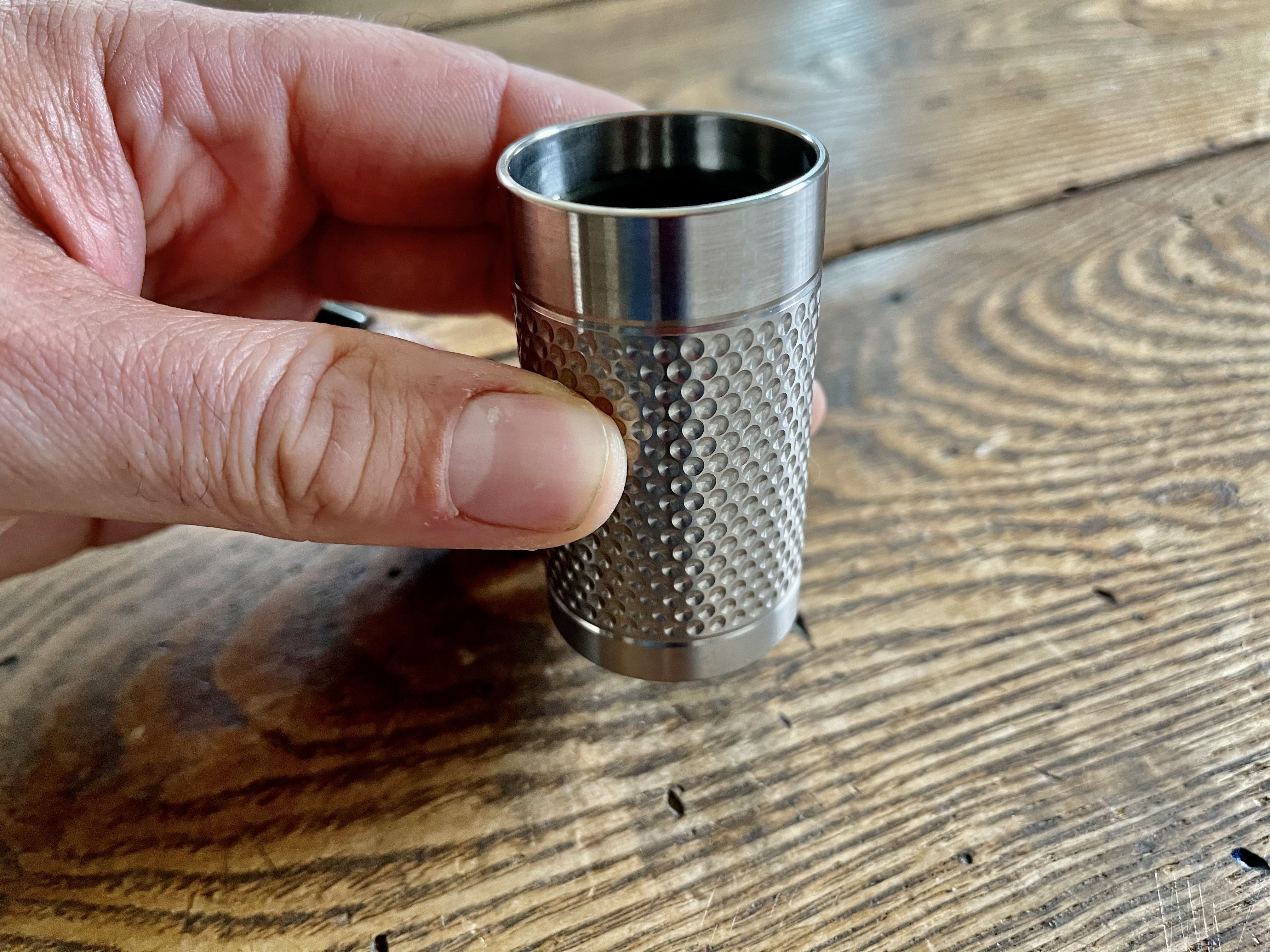 Big Shot - Machined Titanium 2 Oz Glass - CountyComm