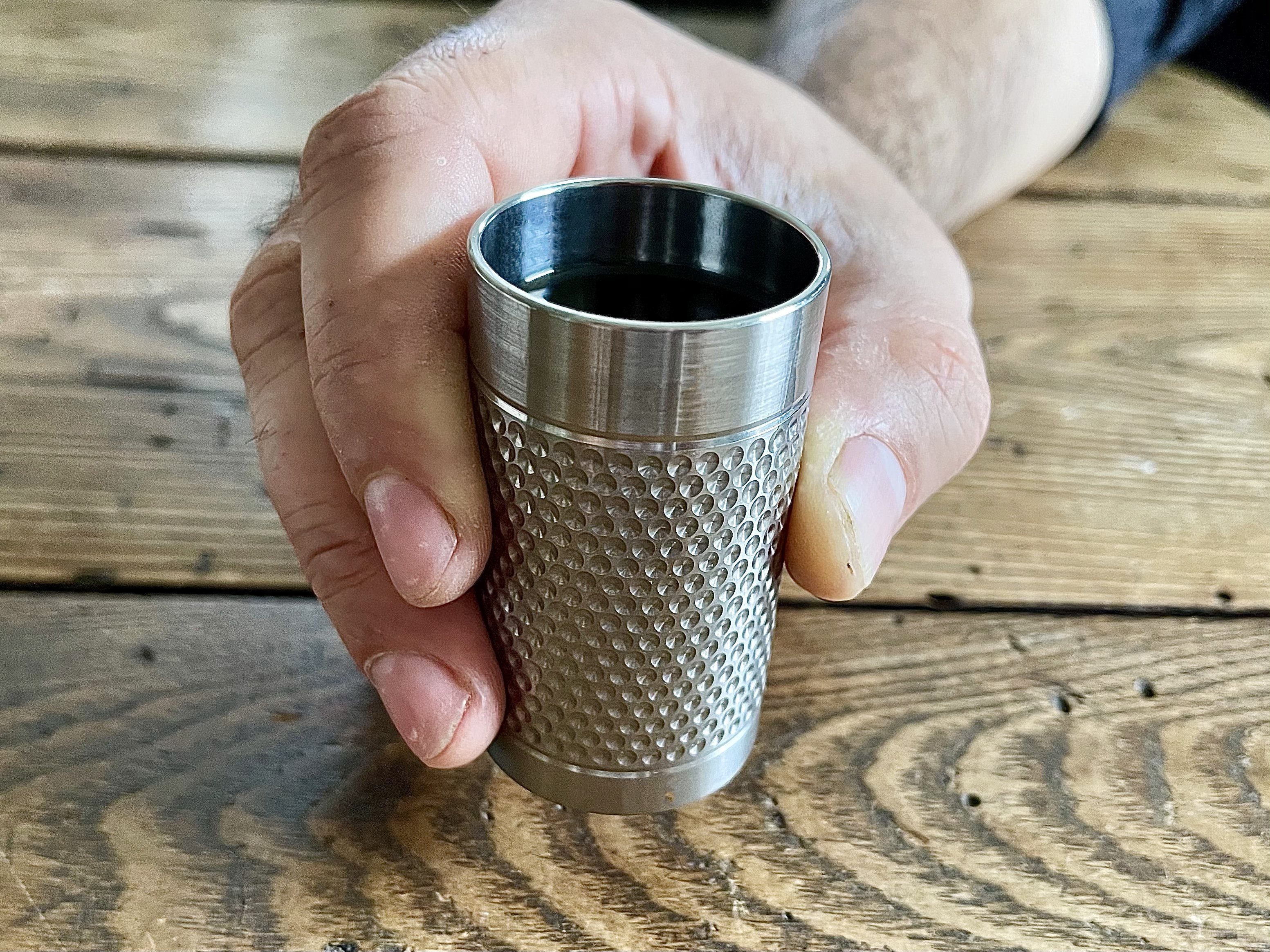 Big Shot - Machined Titanium 2 Oz Glass - CountyComm