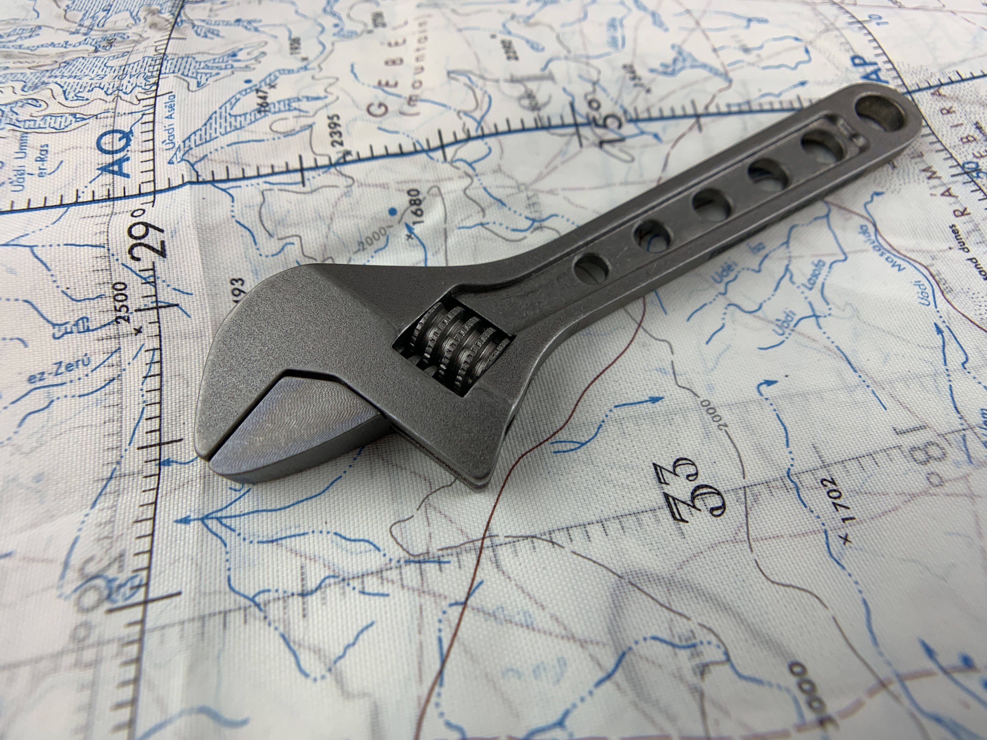 Adjustable Wrench - Titanium 4 Inch ( NSN Pending ) - CountyComm