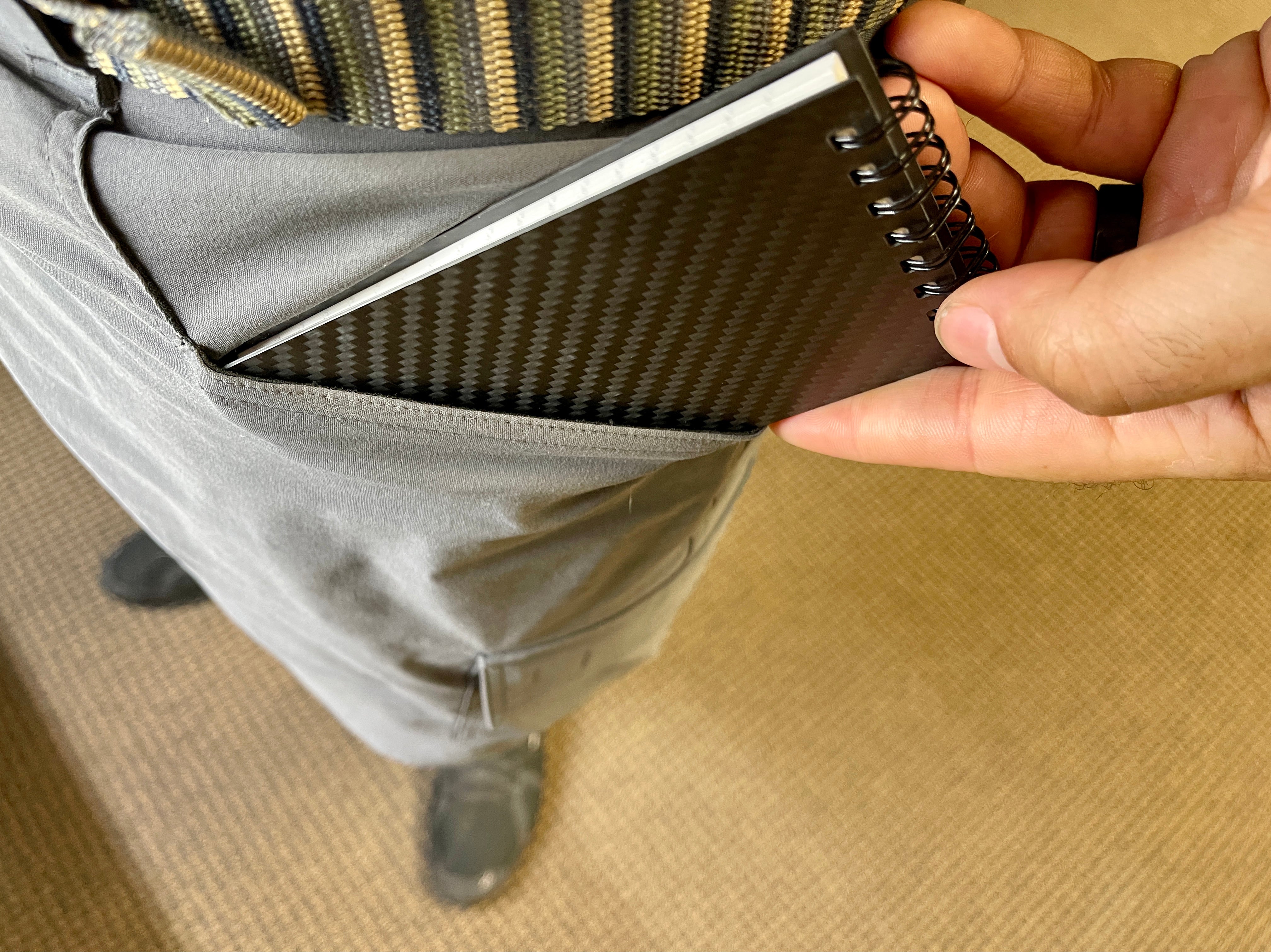 Weather Proof Carbon Fiber Notebook V2 ( Includes Glow POP Pen! )