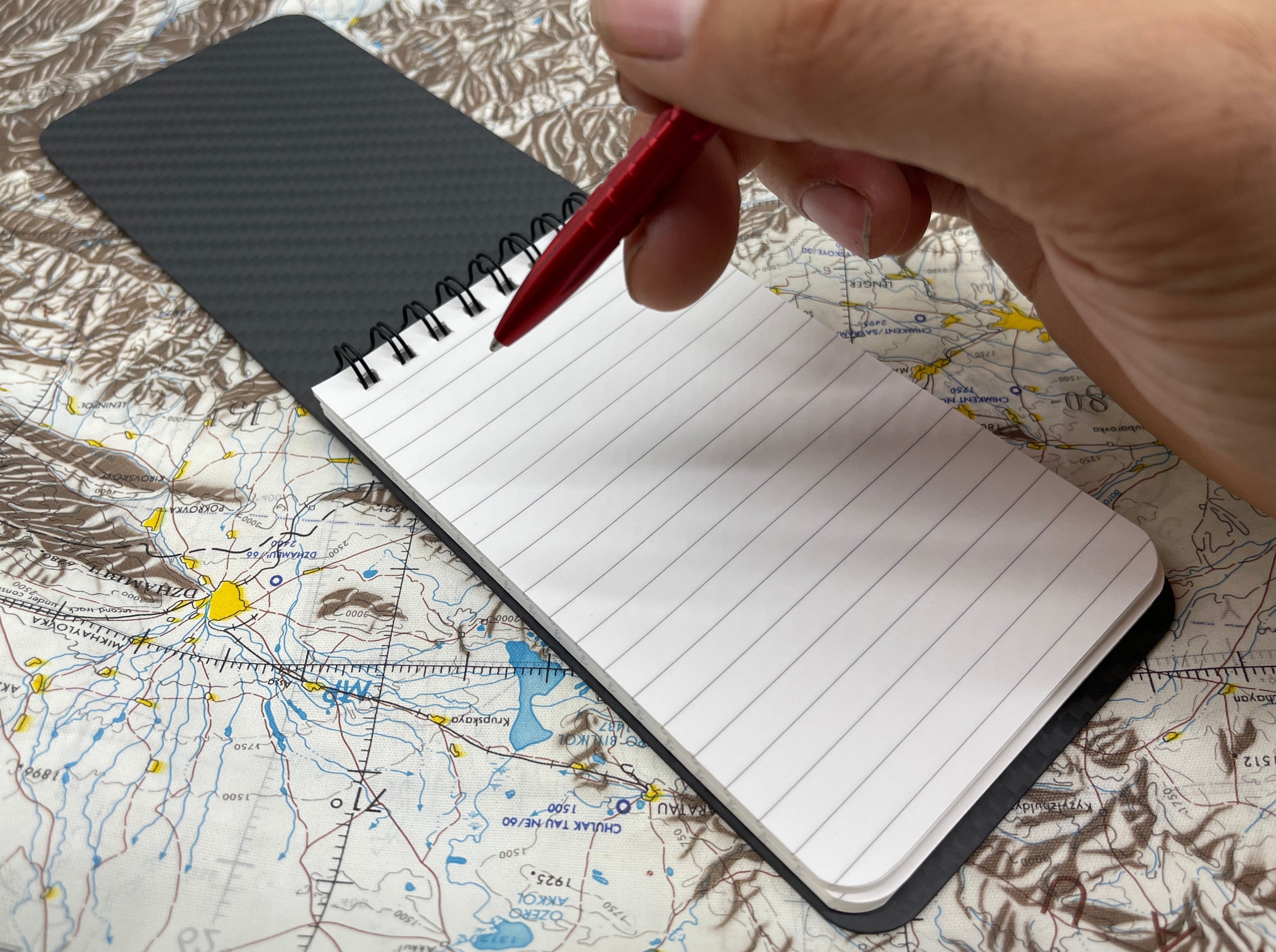 Weather Proof Carbon Fiber Notebook V2 ( Includes Glow POP Pen! )
