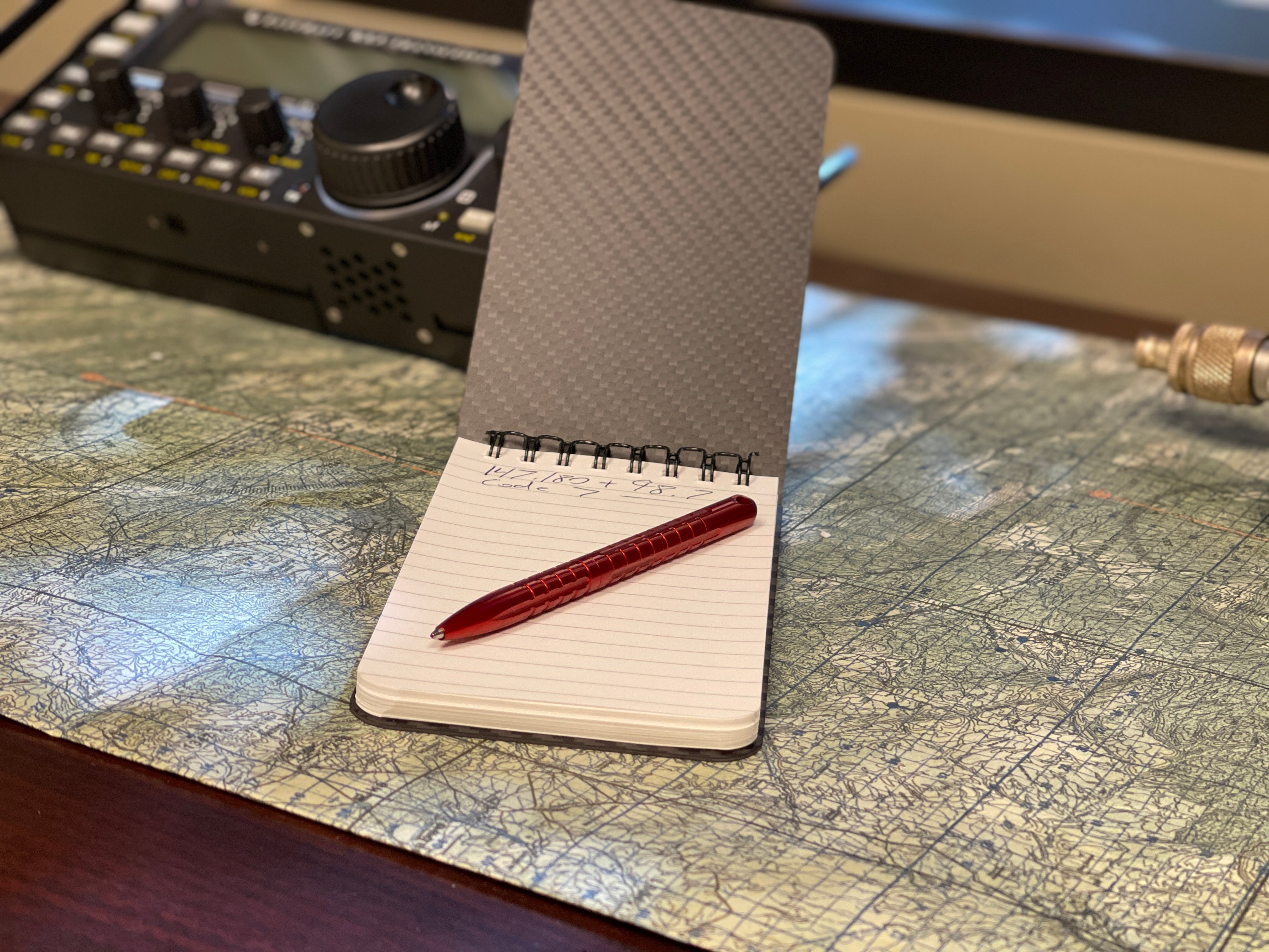 Weather Proof Carbon Fiber Notebook V2 ( Includes Glow POP Pen! )