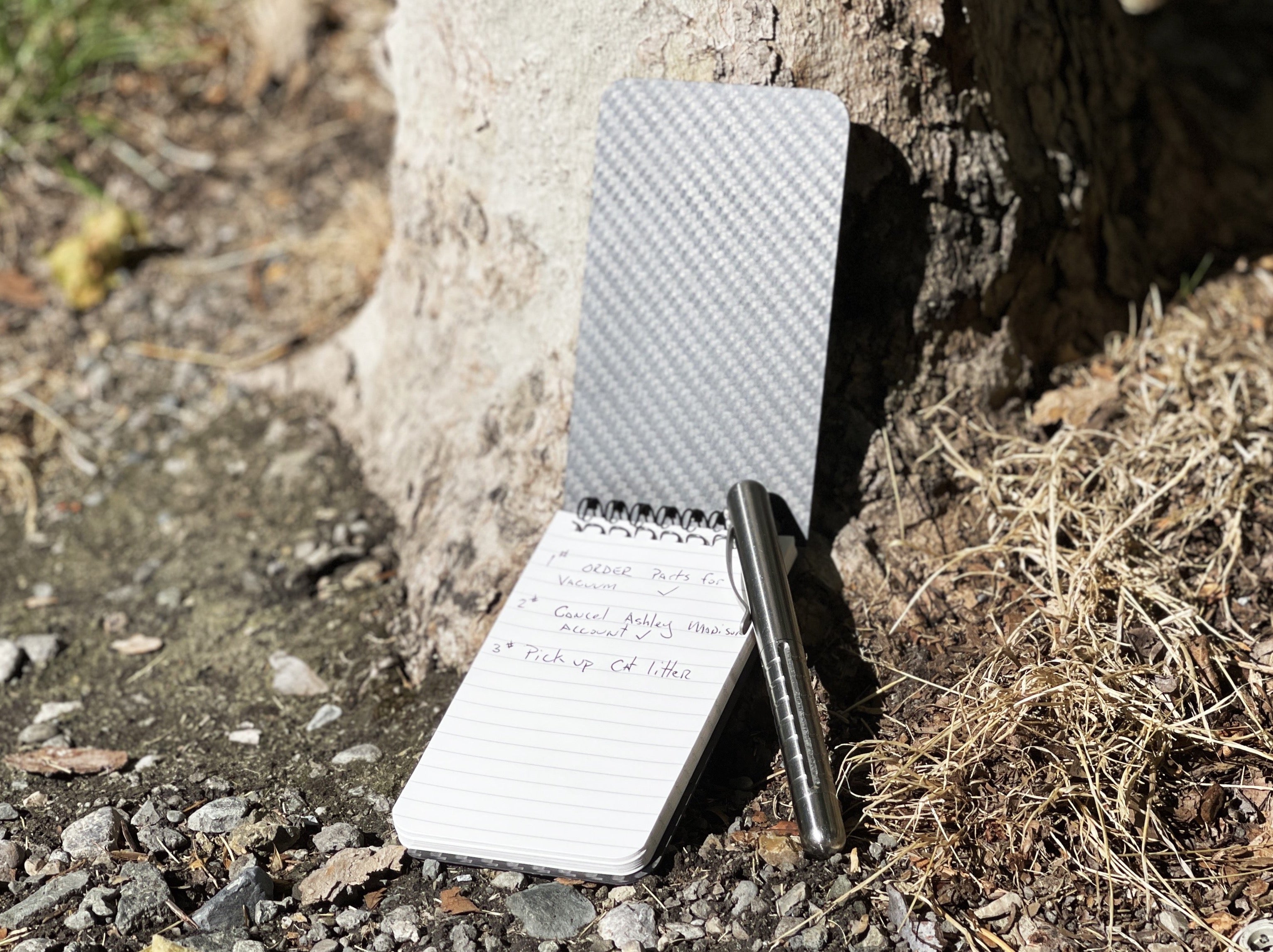 Weather Proof Carbon Fiber Notebook V2 ( Includes Glow POP Pen! )