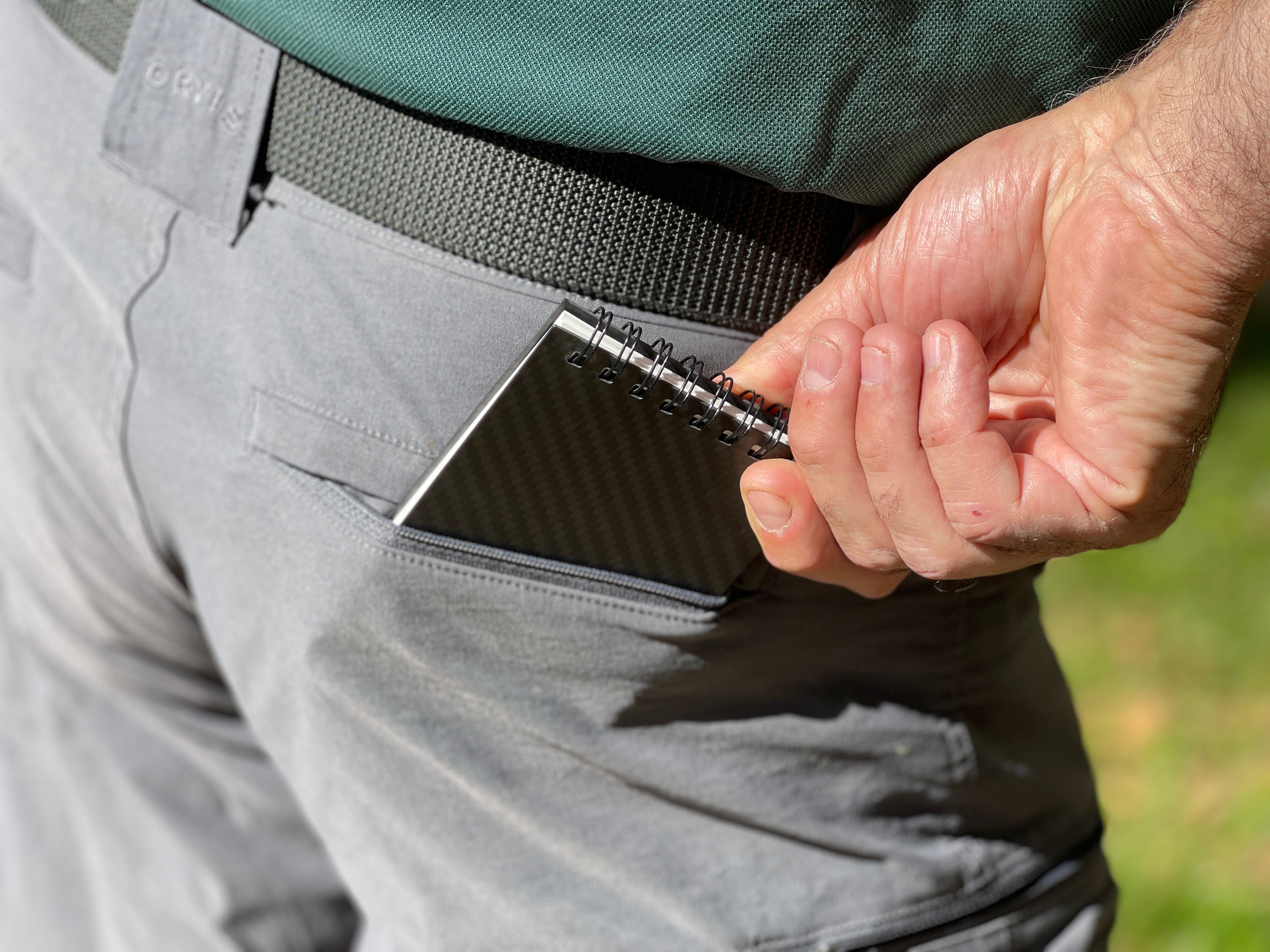 Weather Proof Carbon Fiber Notebook V2 ( Includes Glow POP Pen! )