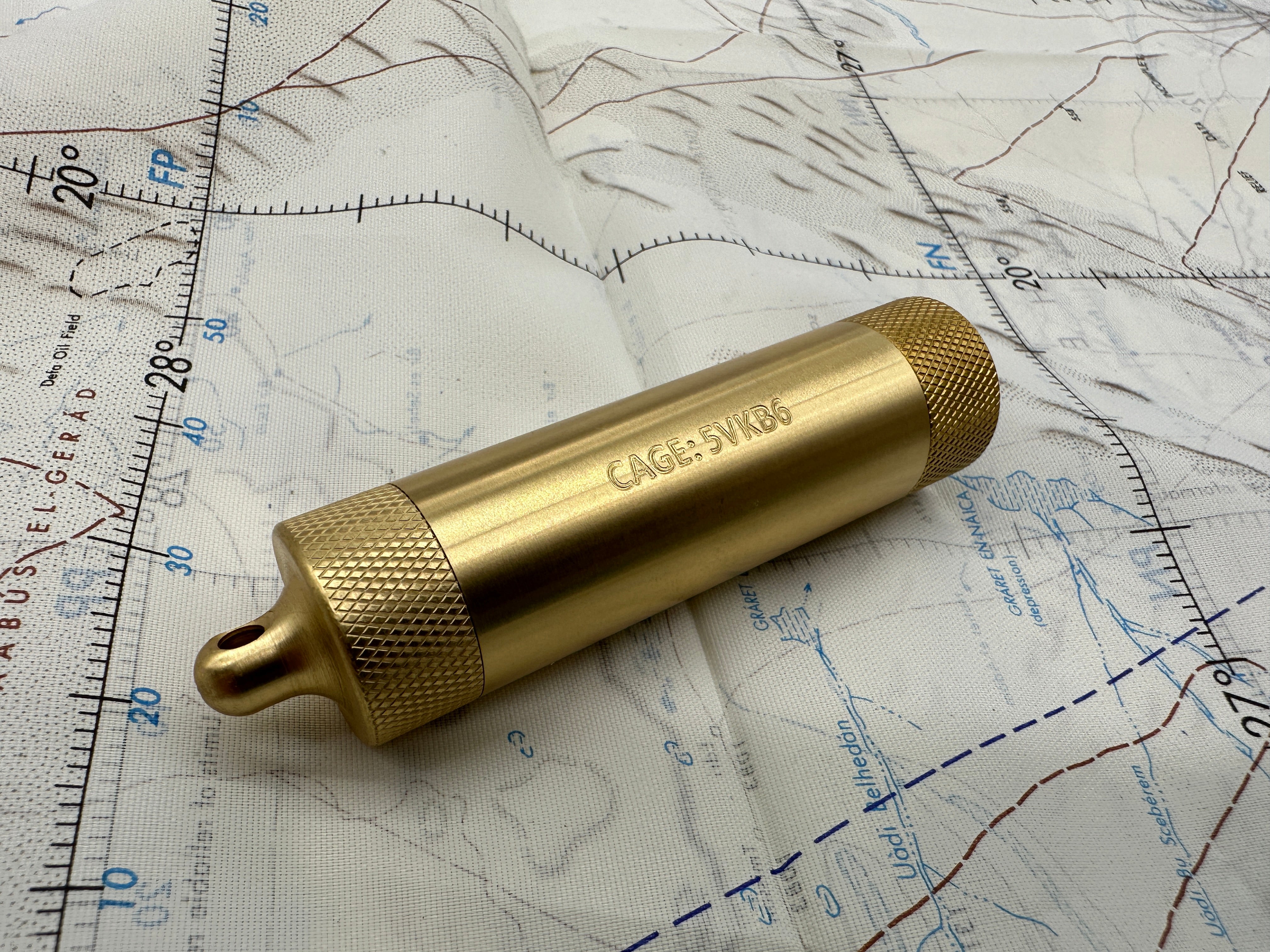 Brass Match & Compass Capsule - Gen 2