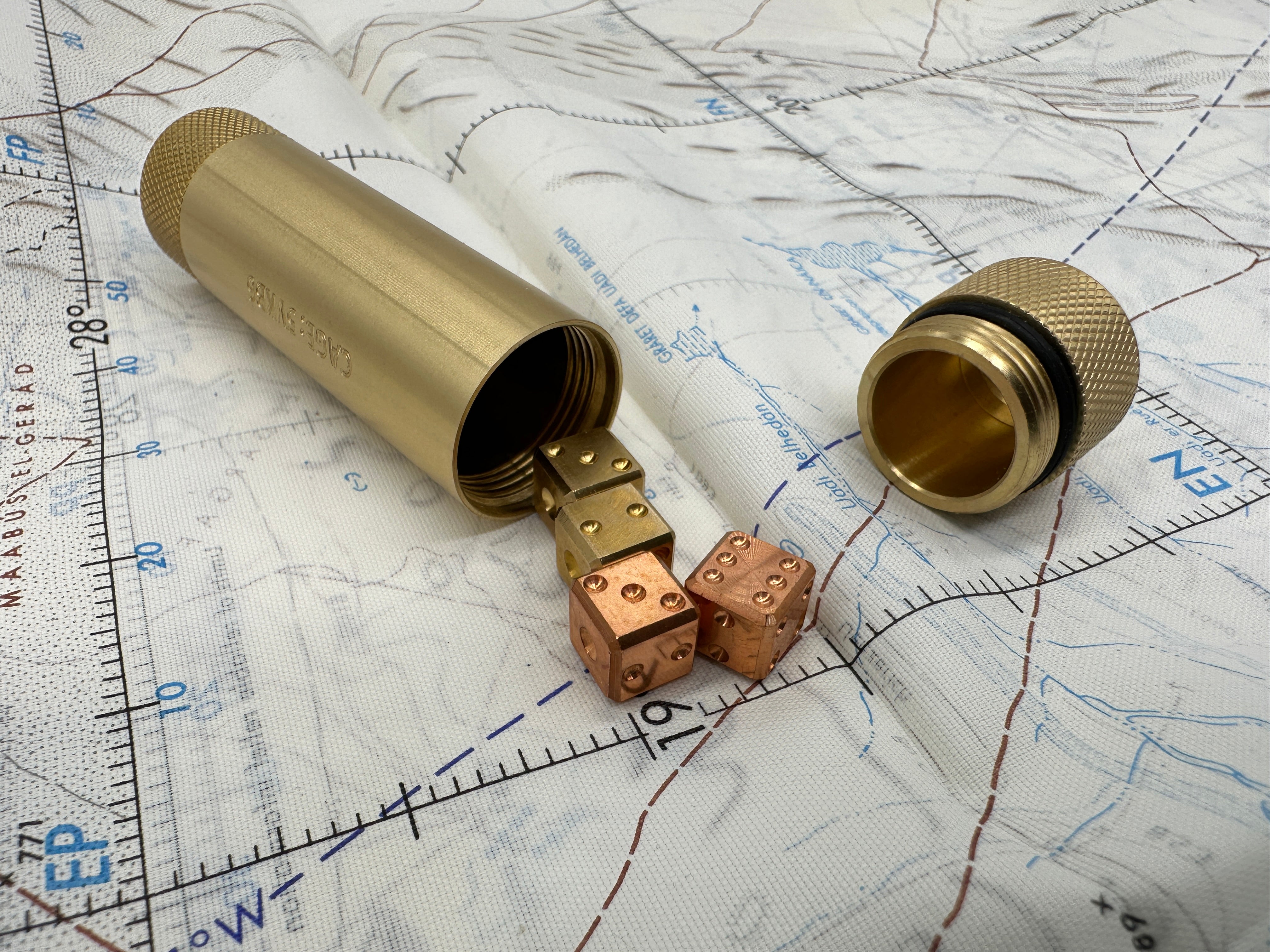 Brass Match & Compass Capsule - Gen 2