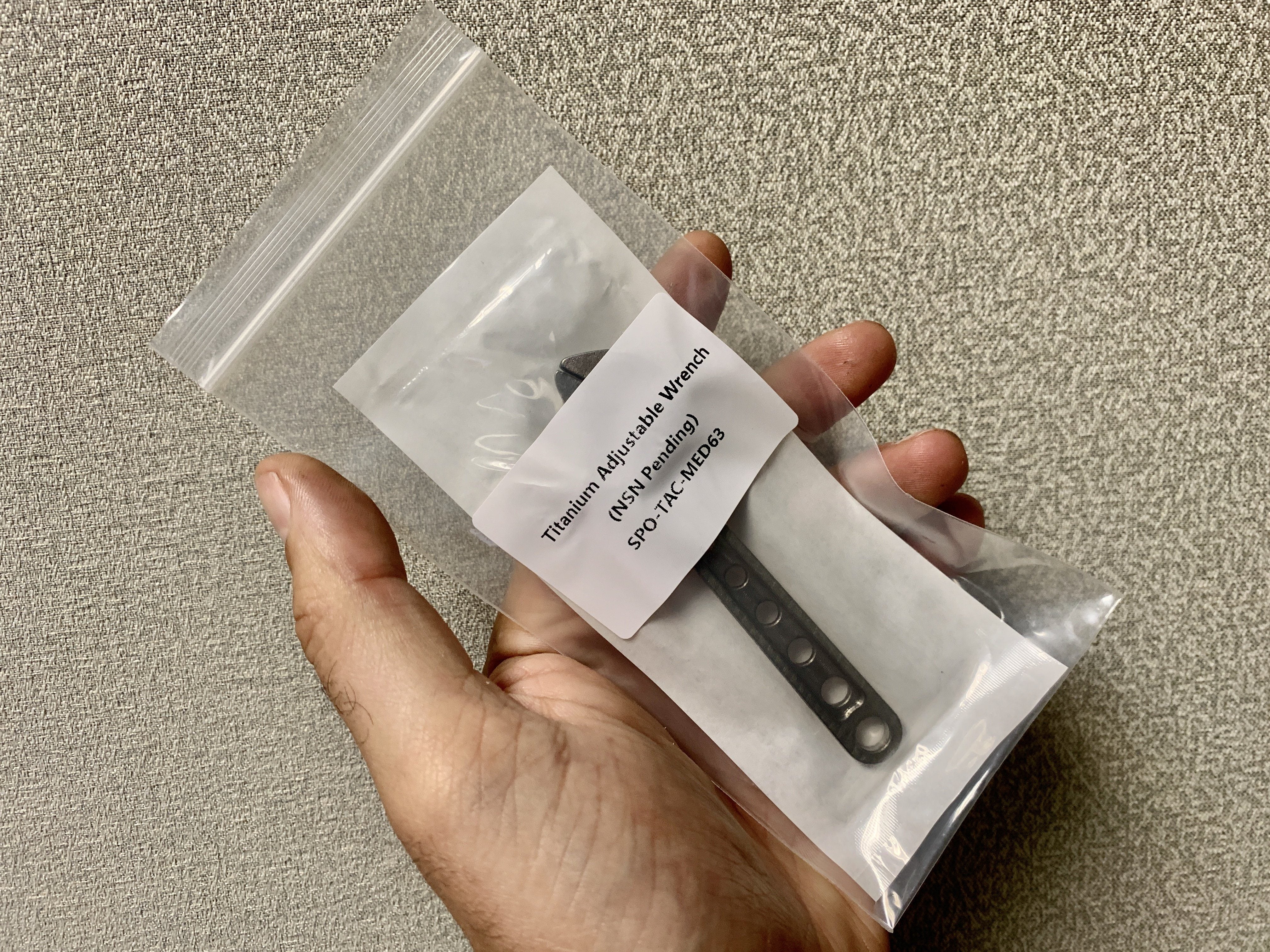 Adjustable Wrench - Titanium 4 Inch ( NSN Pending ) - CountyComm