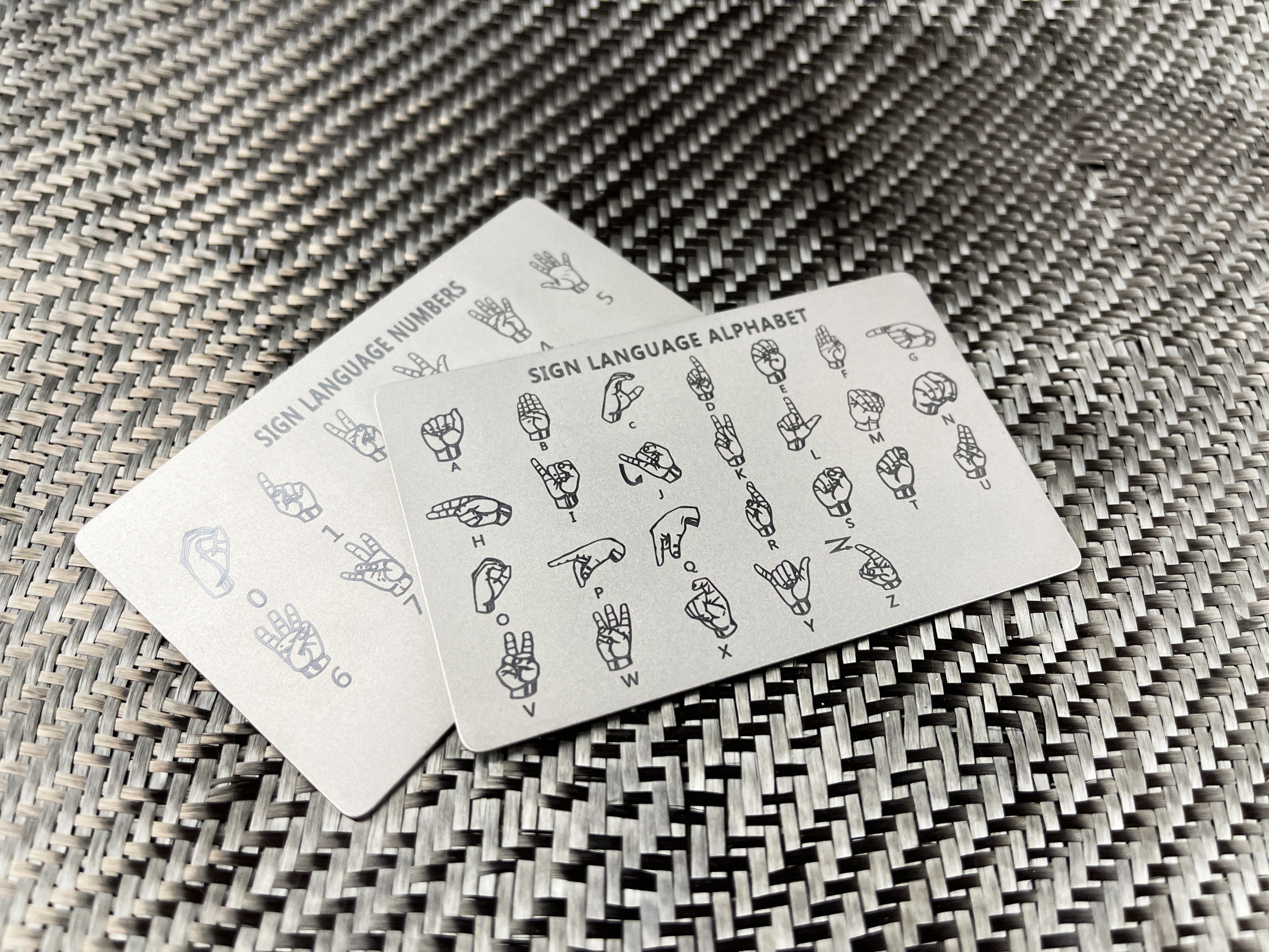 Titanium Tactical Hand Signals Cards ( Double Sided ) - CountyComm