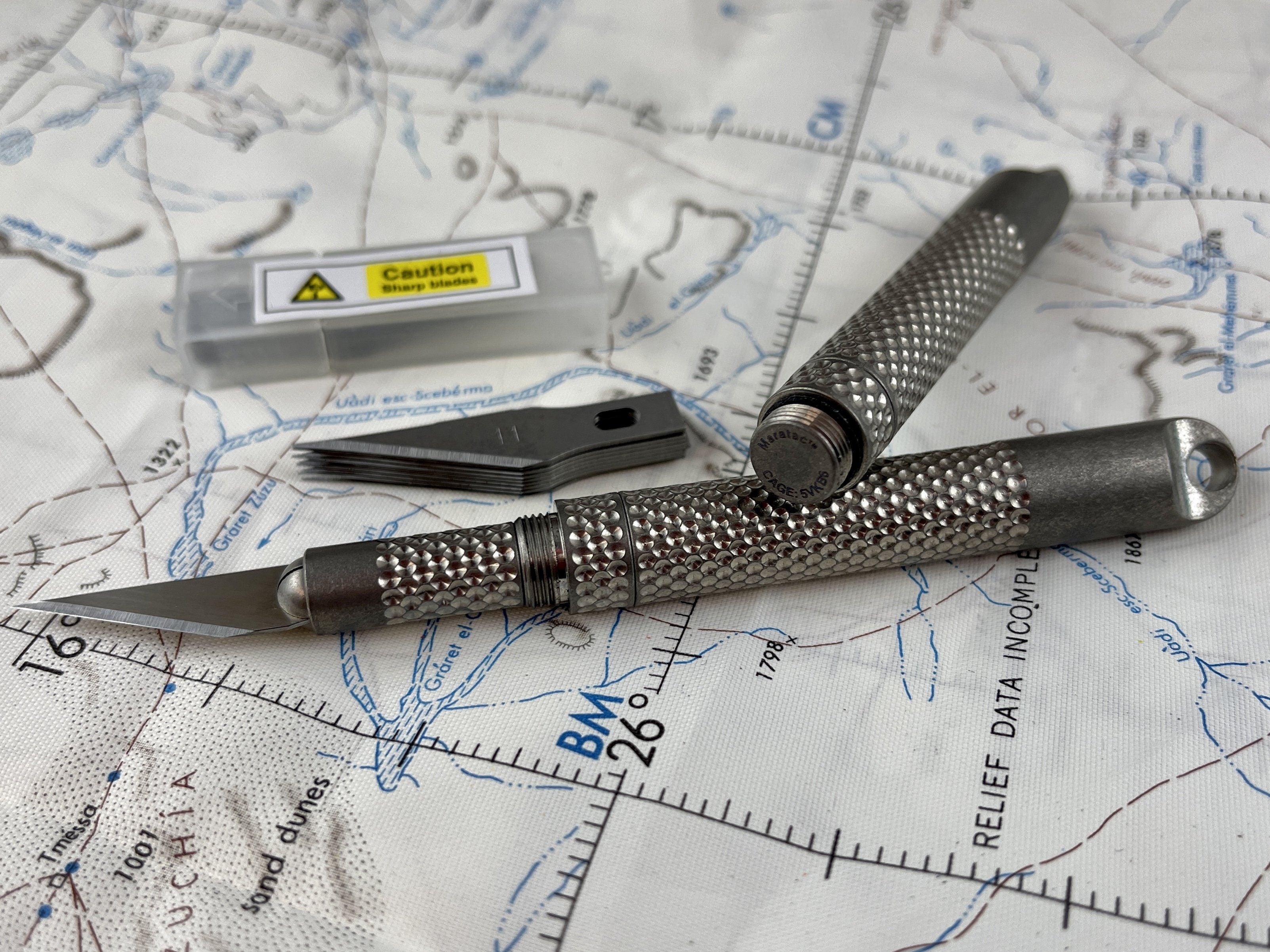 Key Ring Titanium Collapsible Scalpel by Maratac™ - CountyComm