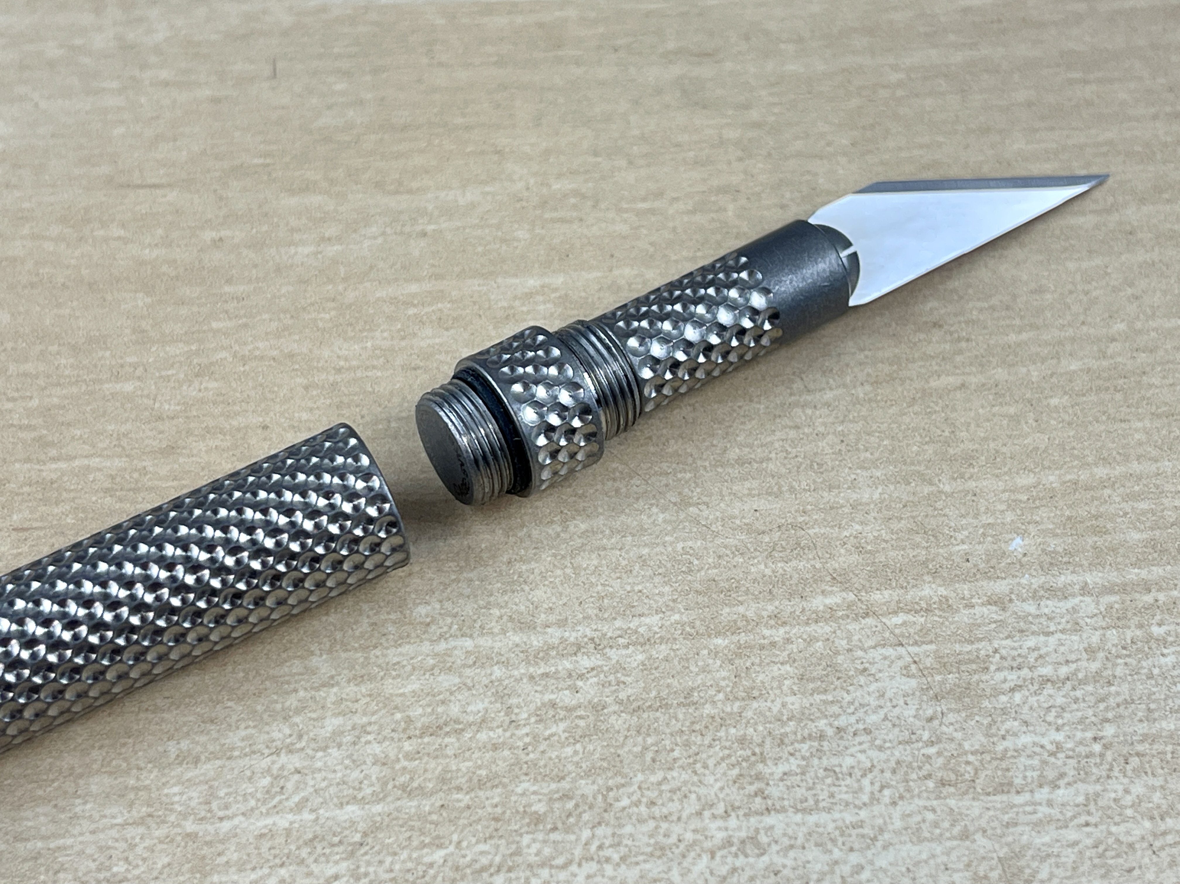 Key Ring Titanium Collapsible Scalpel by Maratac™ - CountyComm