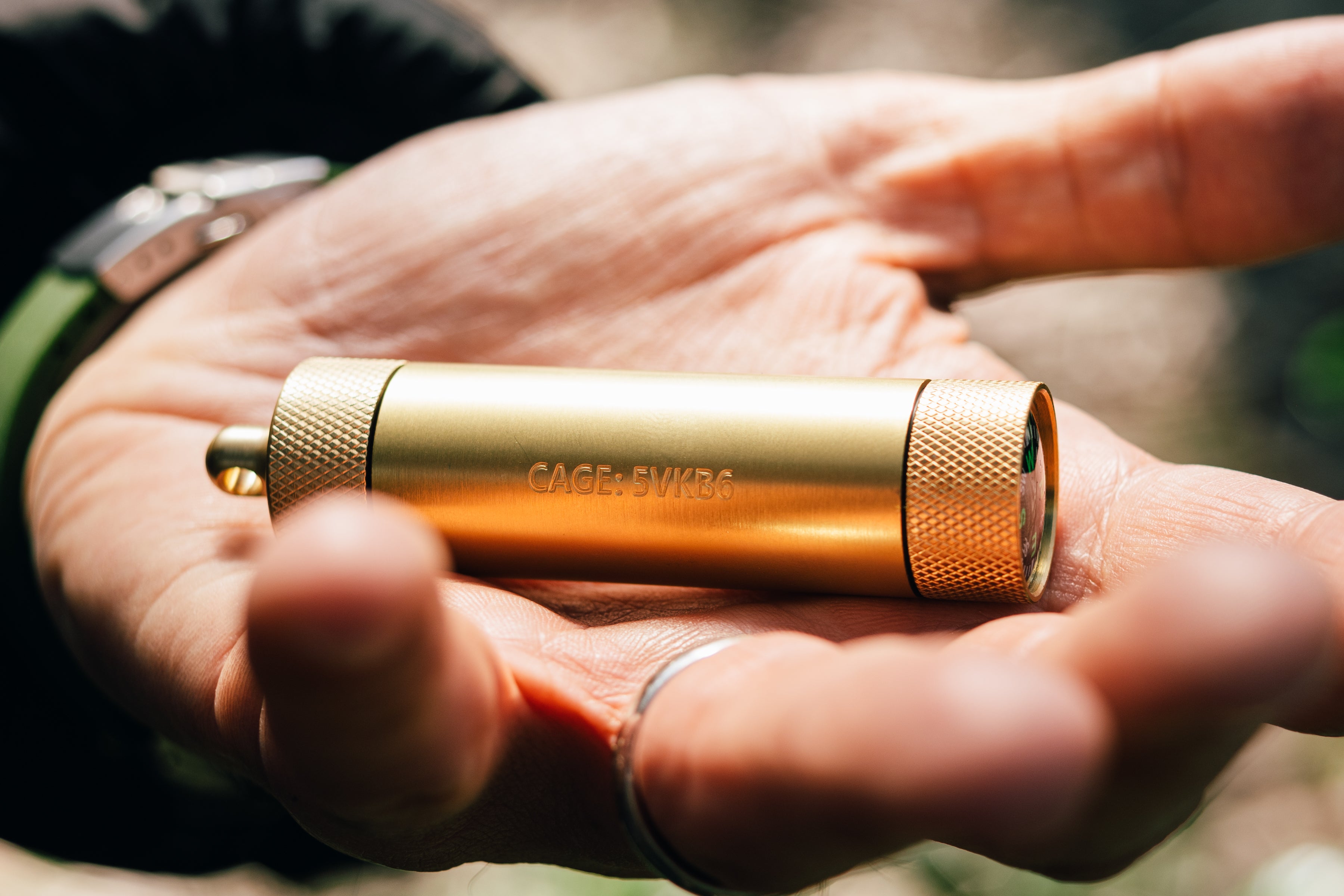 Brass Match & Compass Capsule - Gen 2