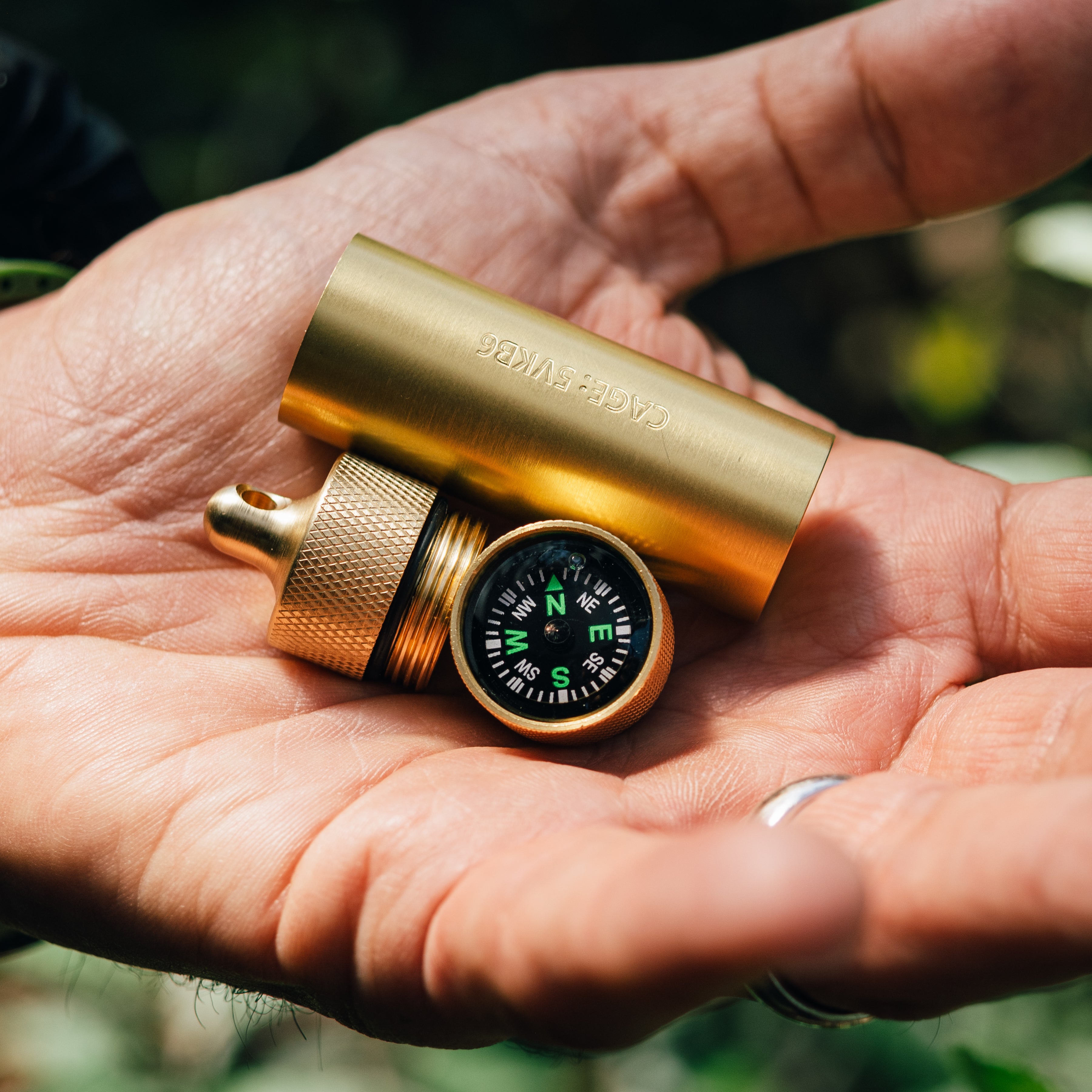Brass Match & Compass Capsule - Gen 2