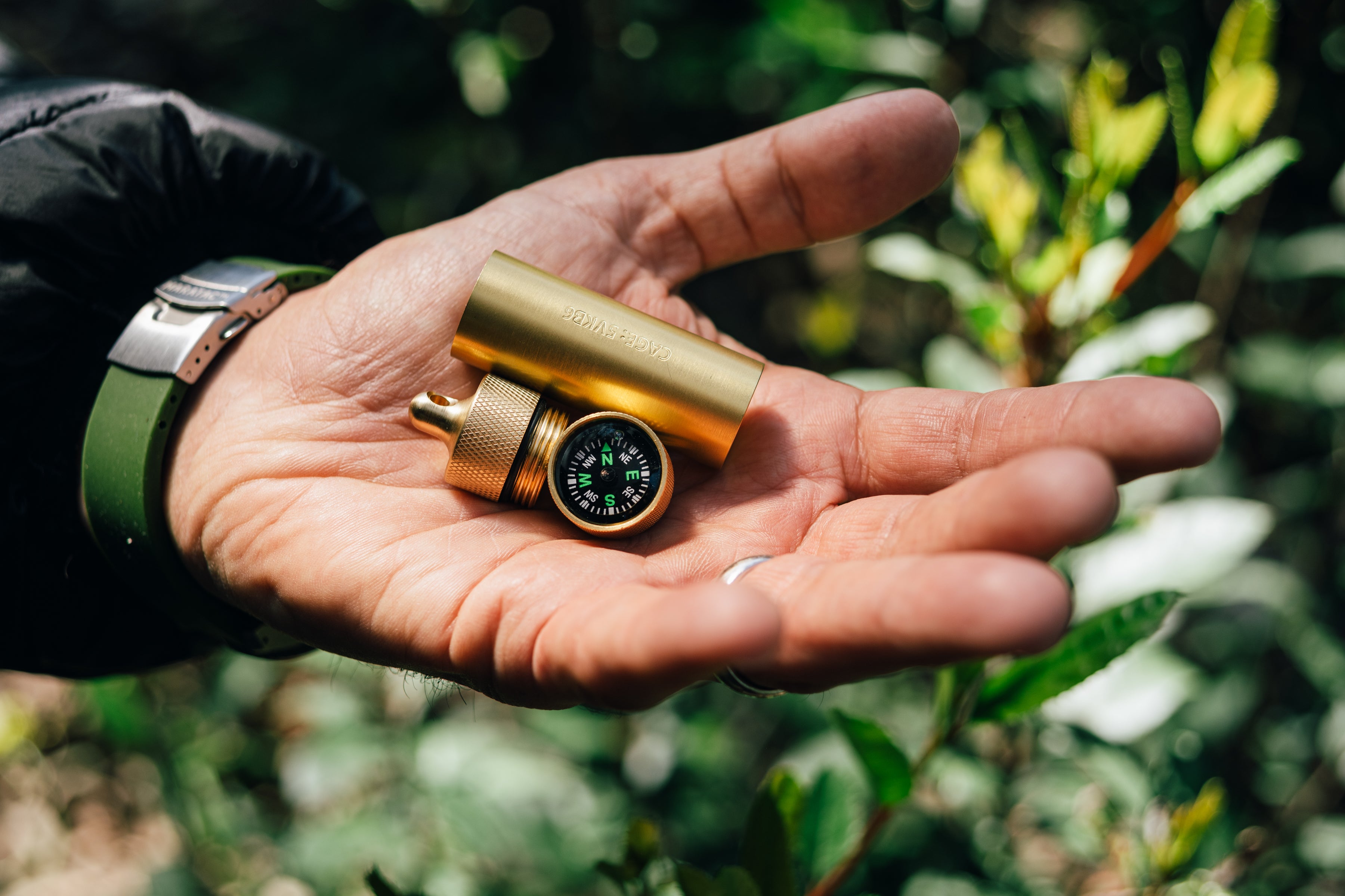 Brass Match & Compass Capsule - Gen 2