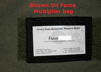 Velcro Backed ID Placard - Rev 2 - CountyComm